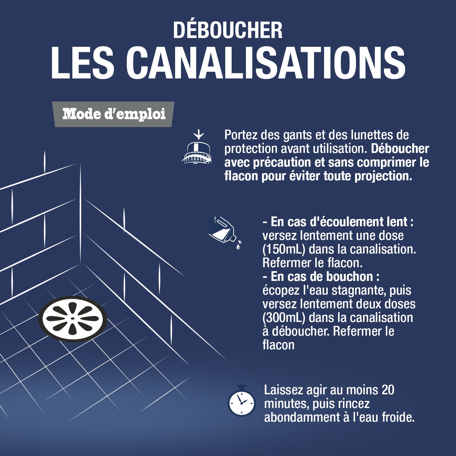 JACQUES BRIOCHIN - Le déboucheur extra efficace cheveux 900ml Sans parfum