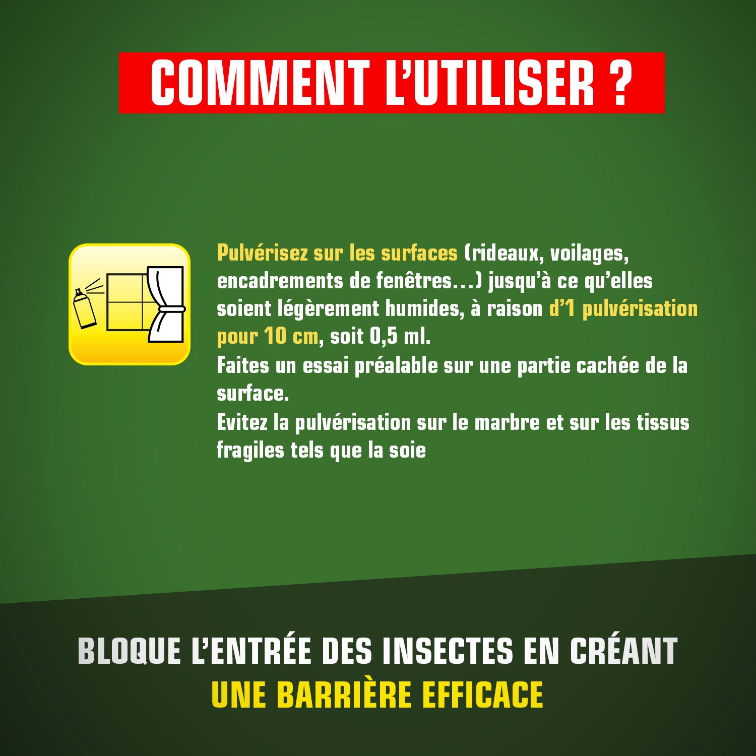 K.PRO - Pulvérisateur Barrière tous insectes K.Pro Vert 1L