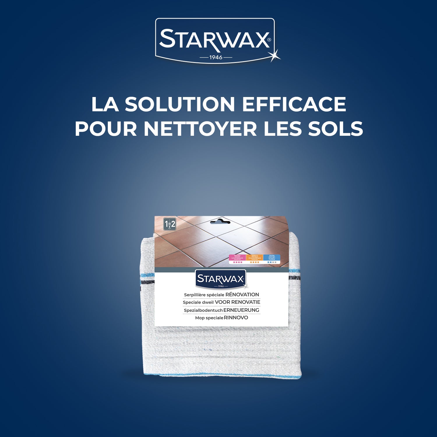 STARWAX - Serpillière spéciale rénovation X1