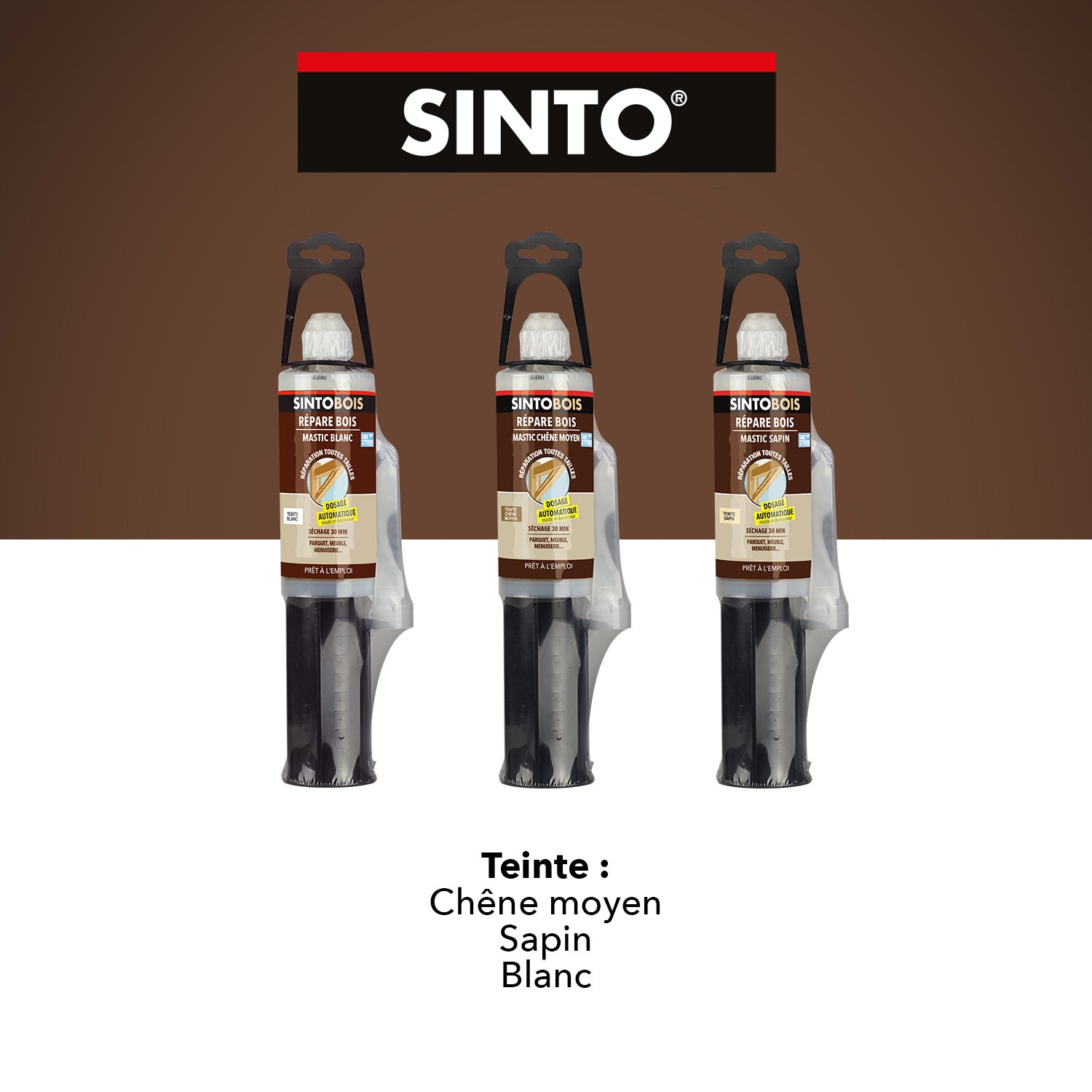 SINTO - Reconstitue angles et gros trous 500ml Chêne