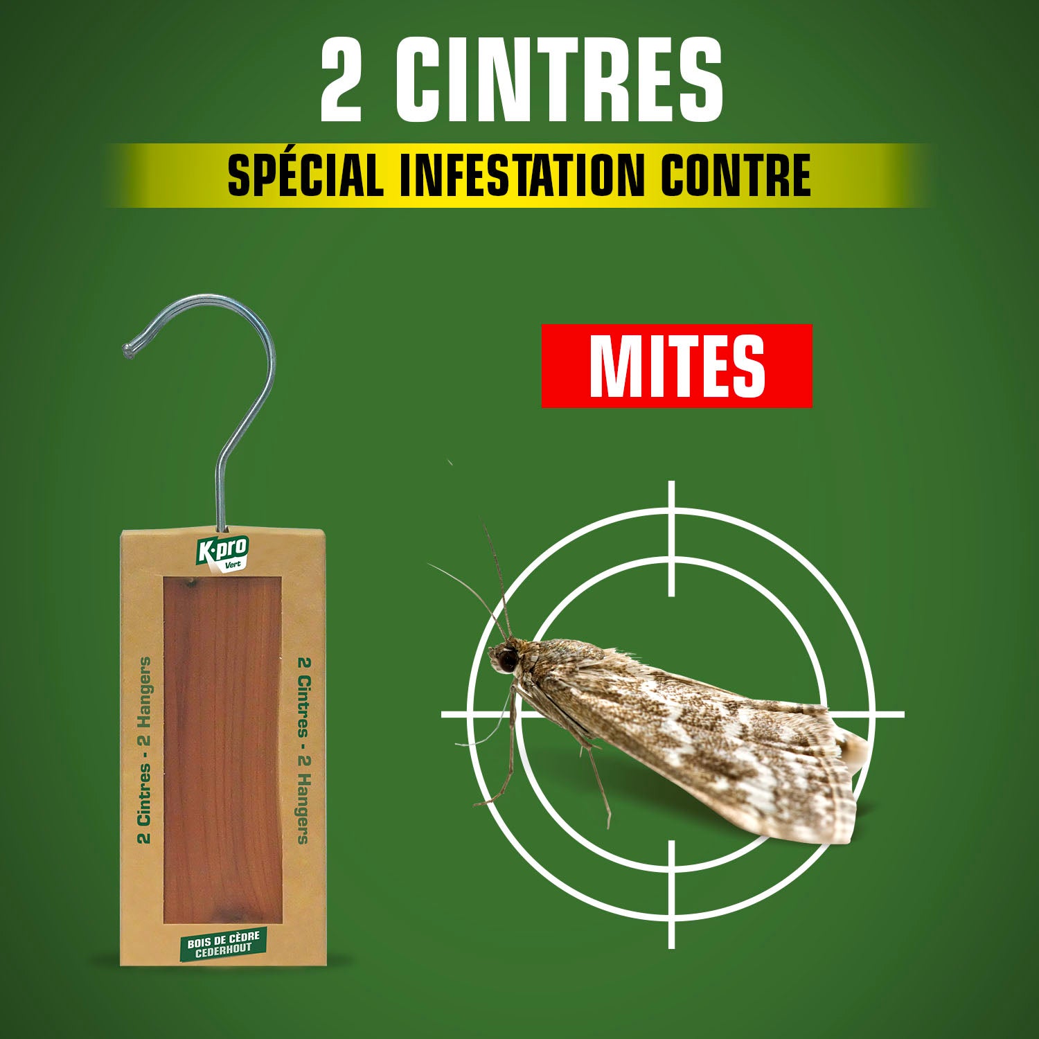 K.PRO - Cintres au bois de cèdre X2