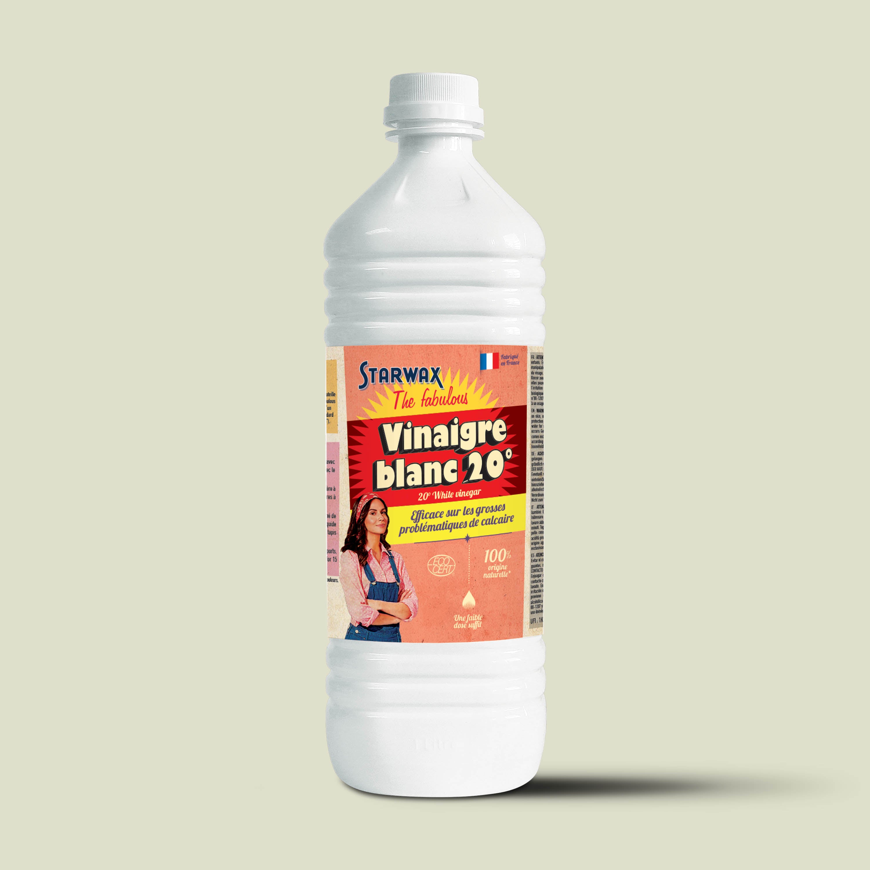 STARWAX FABULOUS - Vinaigre blanc ménager 20° 1L