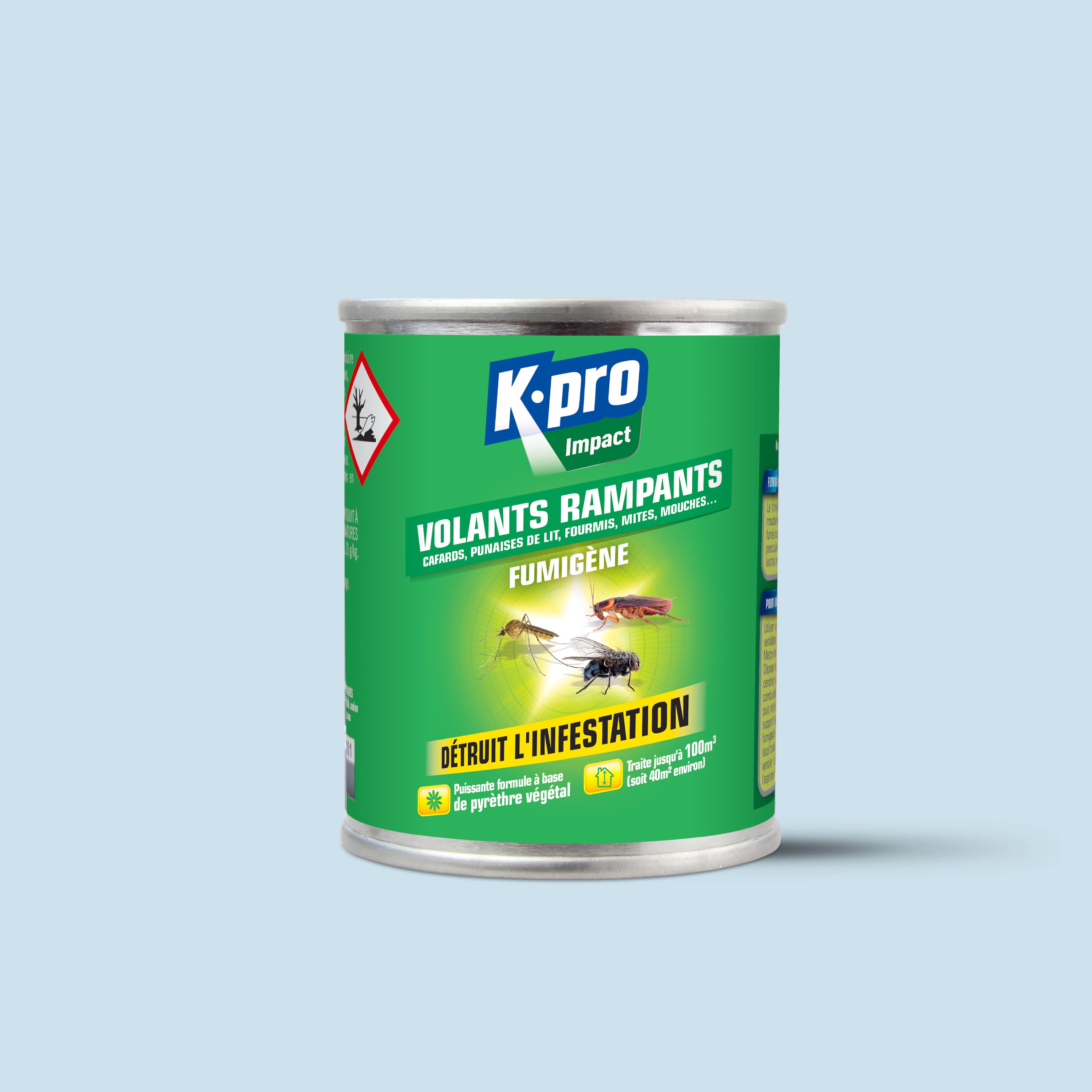 K.PRO - Fumigène contre les insectes volants et rampants 50g