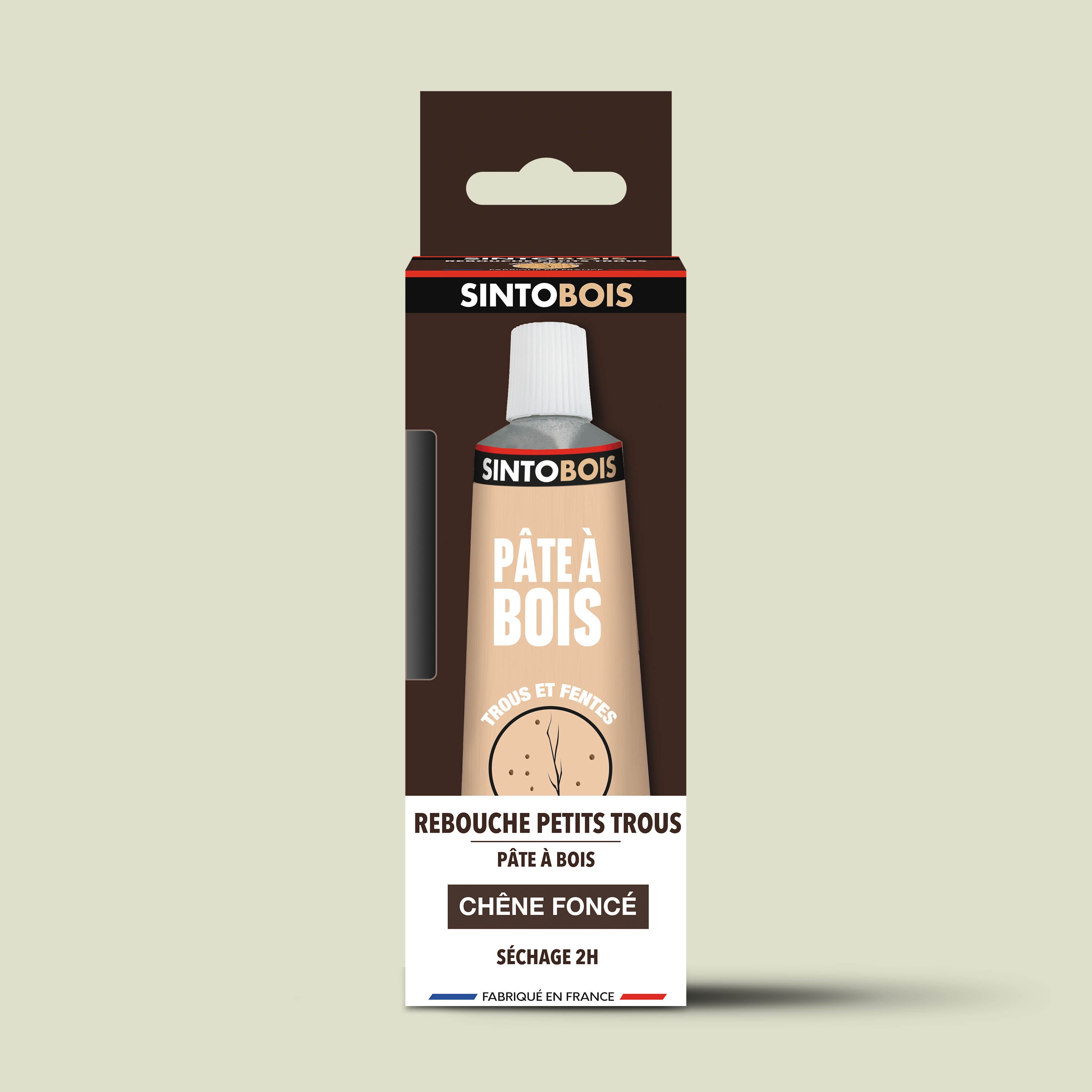 SINTO - Pâte à bois tradition 550ml Chêne clair