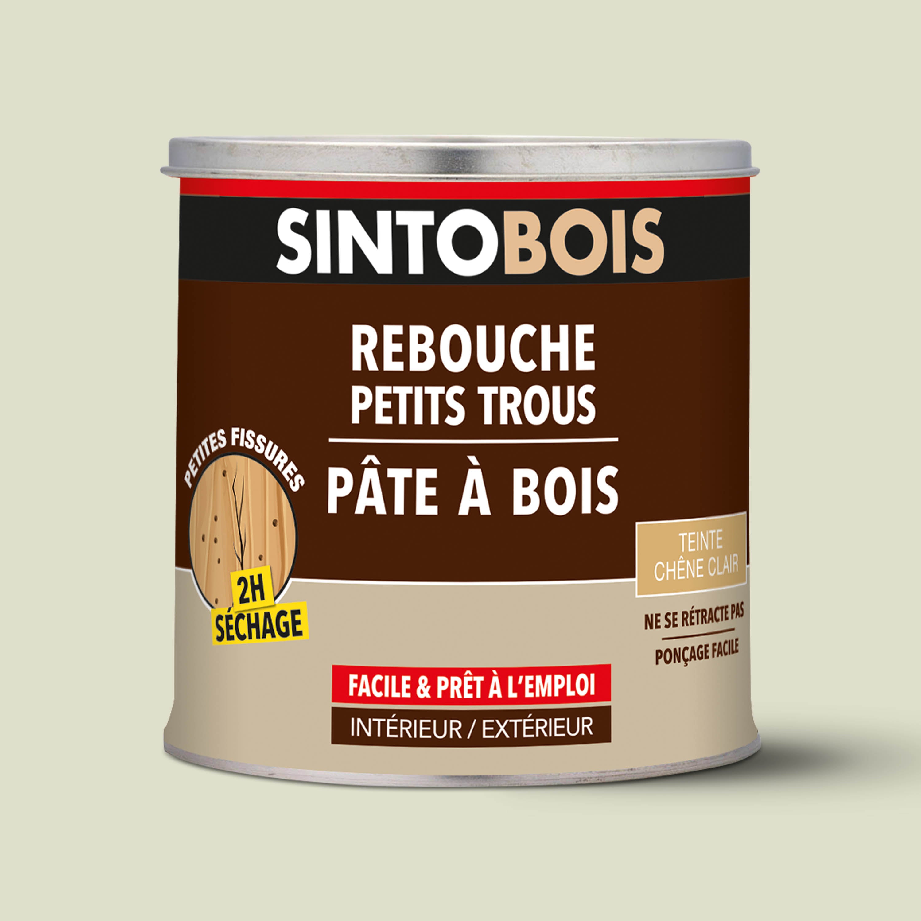 SINTO - Pâte à bois tradition 550ml Chêne clair