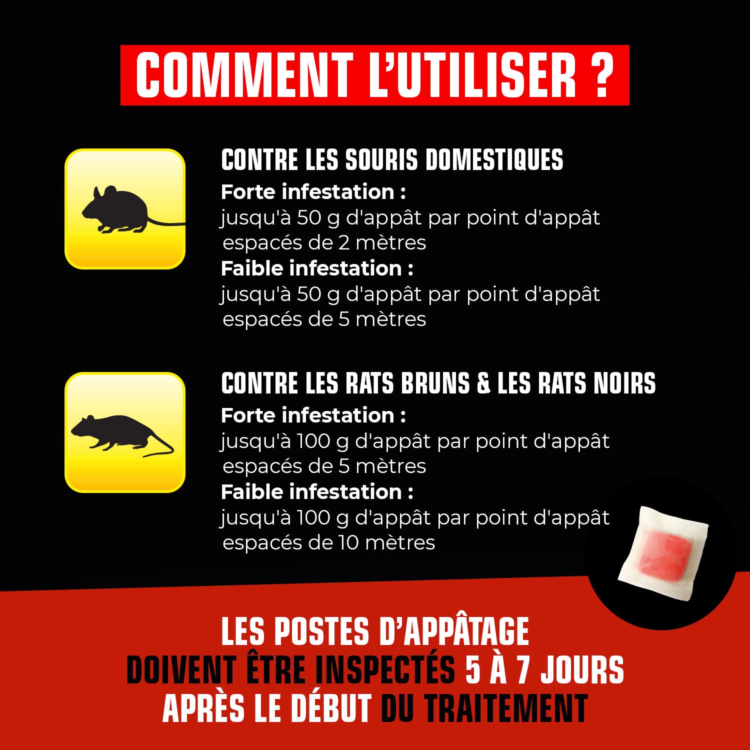 K.PRO - Pâtes rats et souris 150g rouge