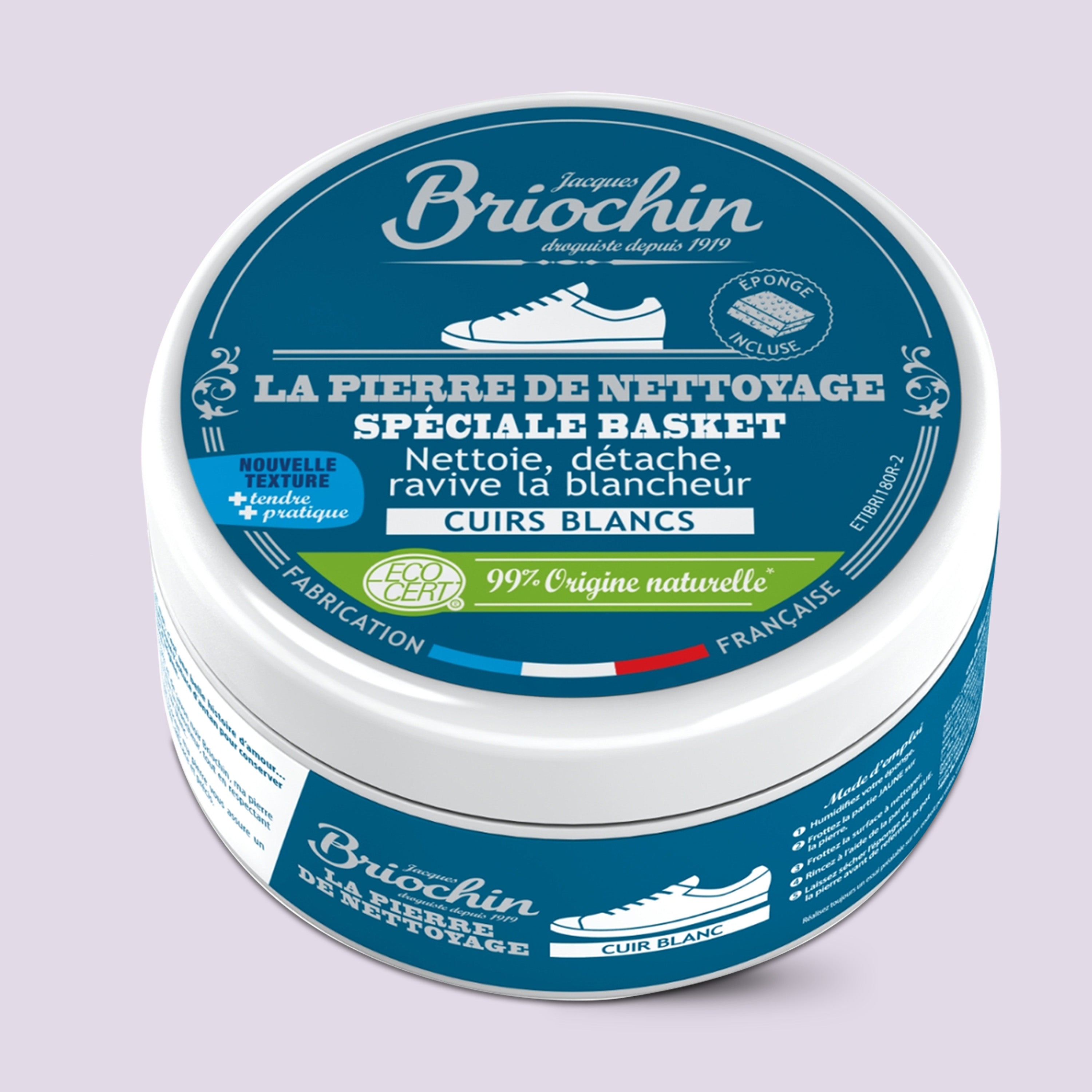 JACQUES BRIOCHIN - Pierre blanche spéciale baskets 200g Sans parfum