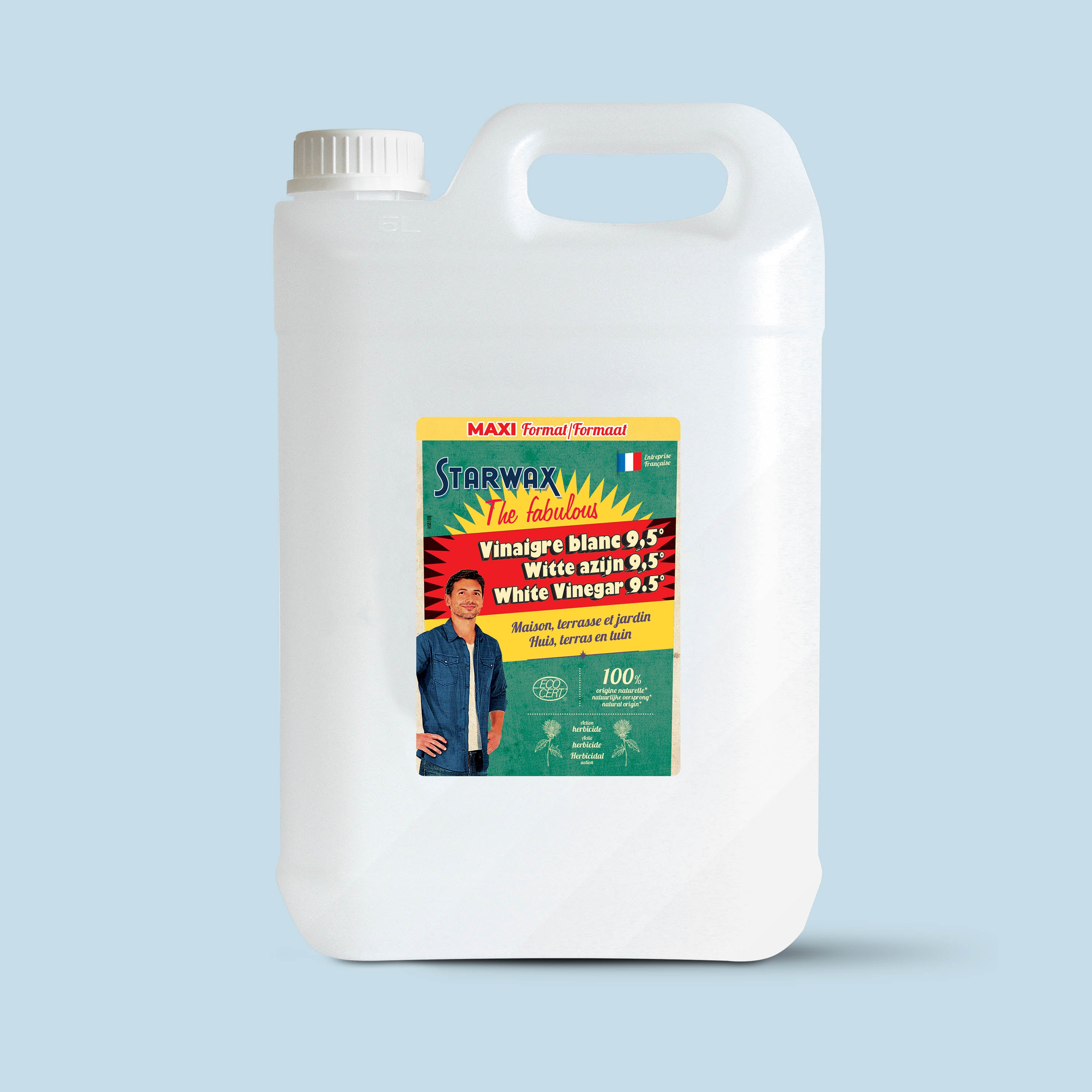 STARWAX FABULOUS - Vinaigre blanc 9.5° sans parfum 1L