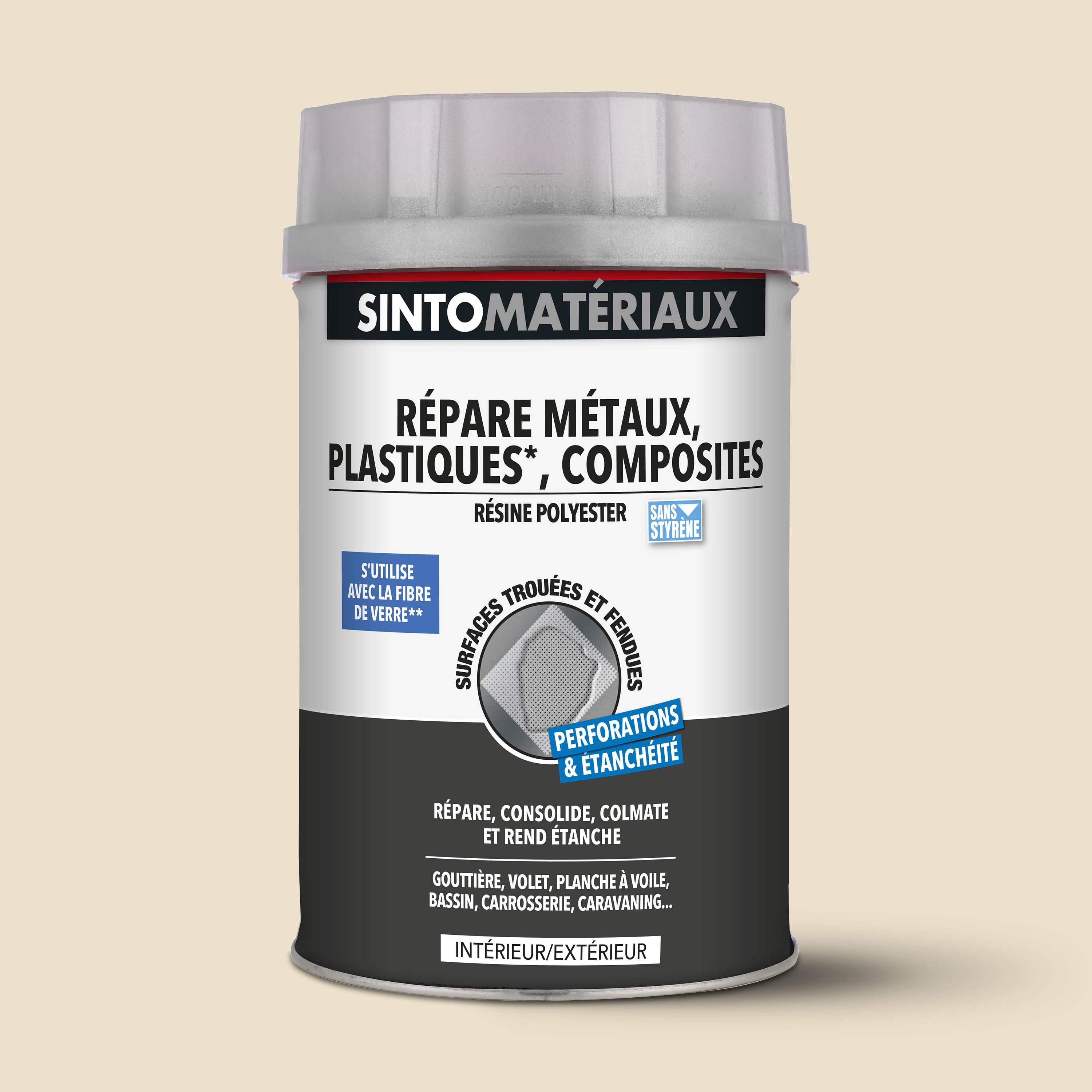 SINTO - Répare métaux, plastiques, composites 1kg