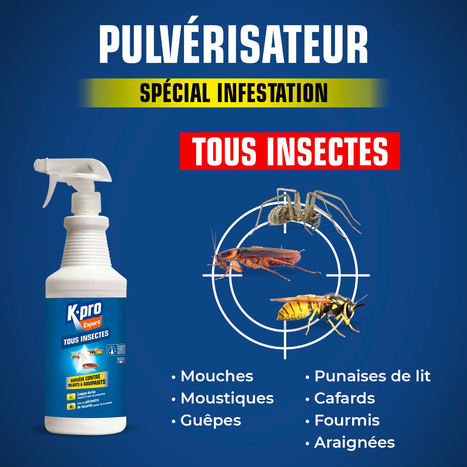 K.PRO - Pulvérisateur Barrière tous insectes 1L