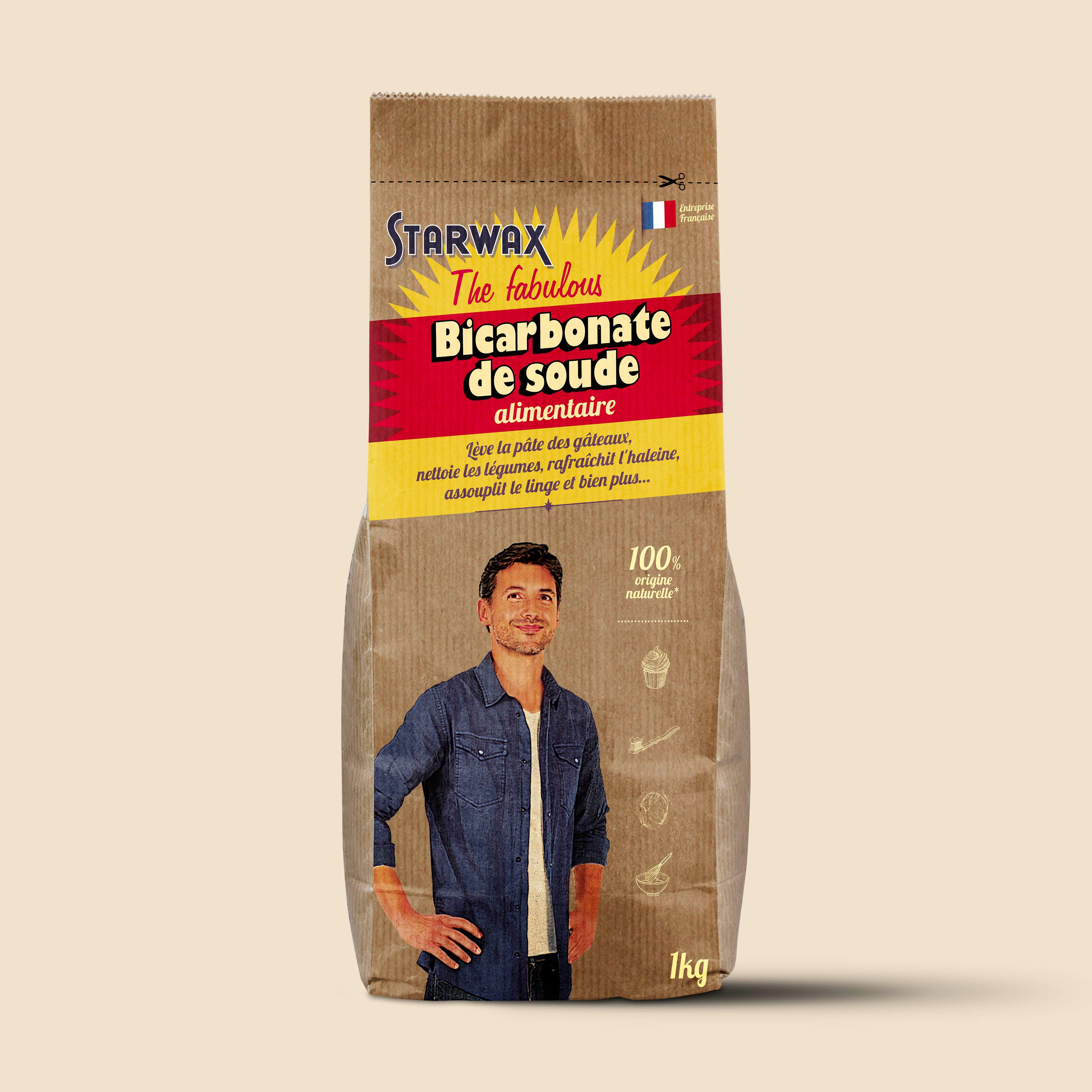 STARWAX FABULOUS - Bicarbonate de soude alimentaire 1kg