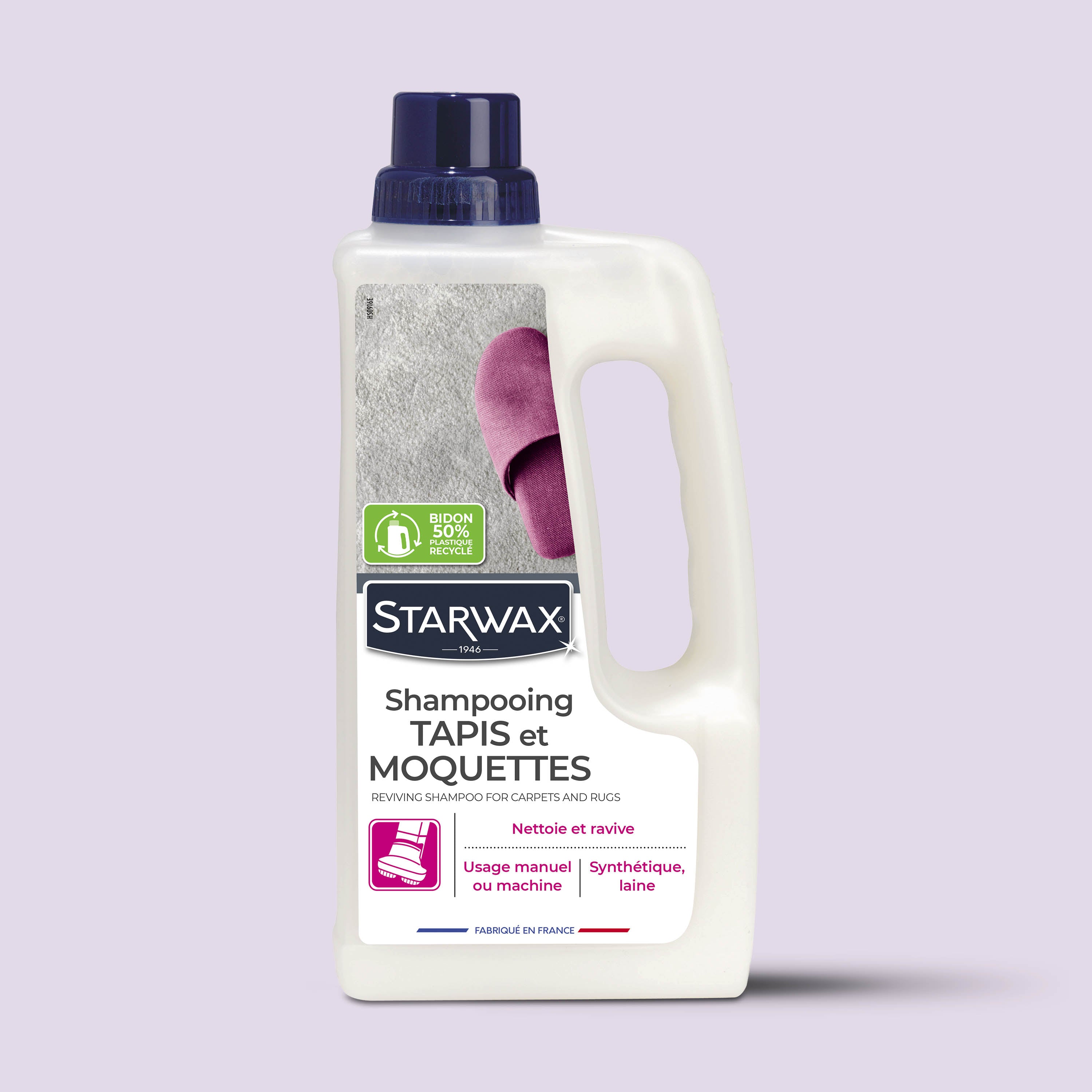 STARWAX - Shampooing raviveur pour tapis et moquettes
1L