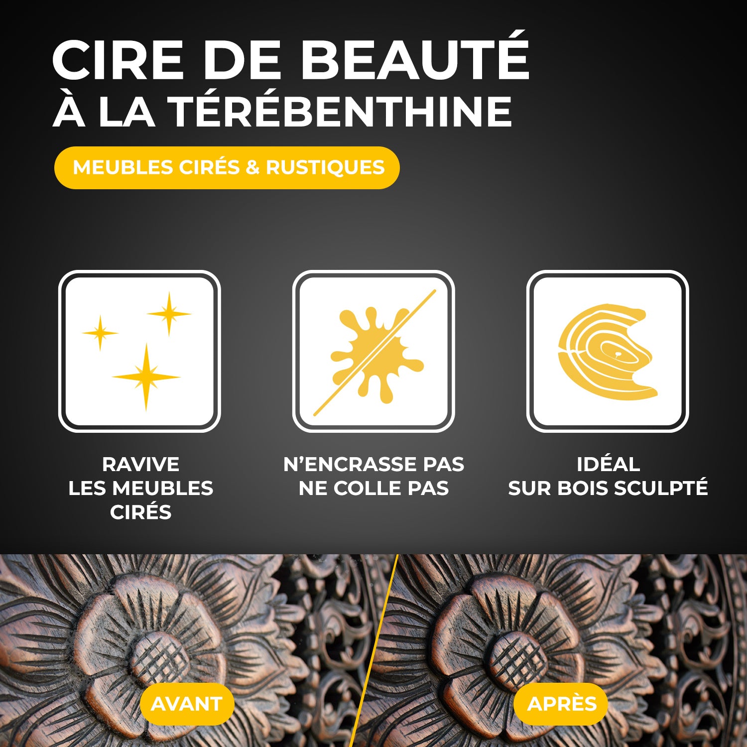 KIRAVIV - Cire de beauté à la térébenthine
400ml