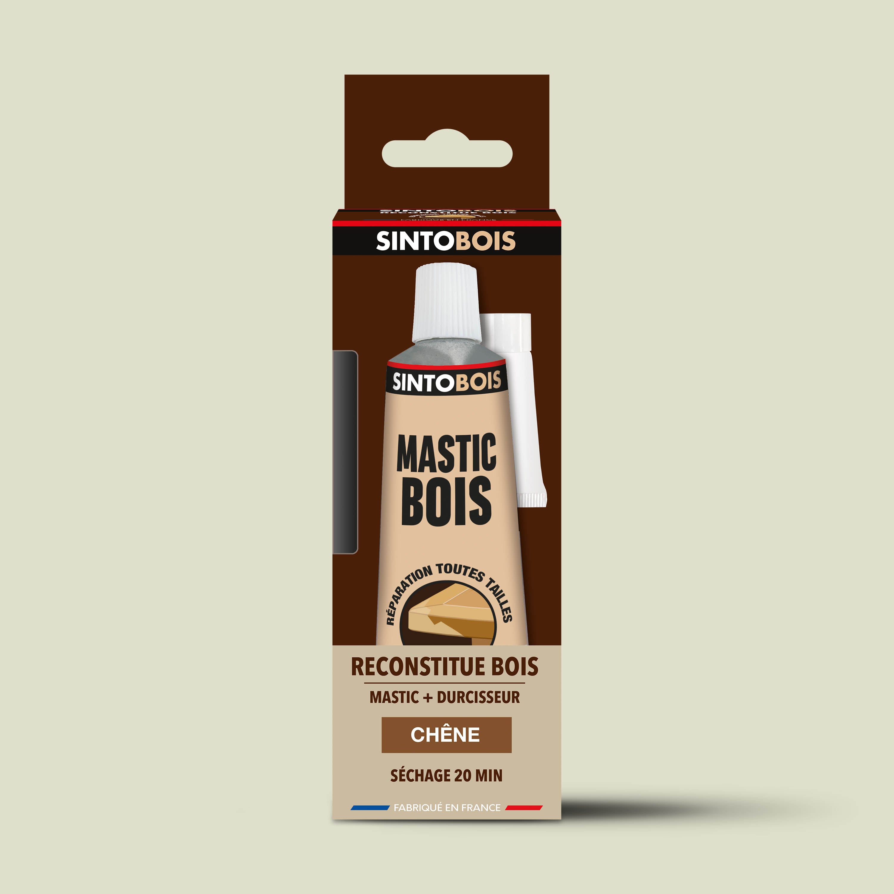 SINTO - Reconstitue angles et gros trous 500ml Chêne