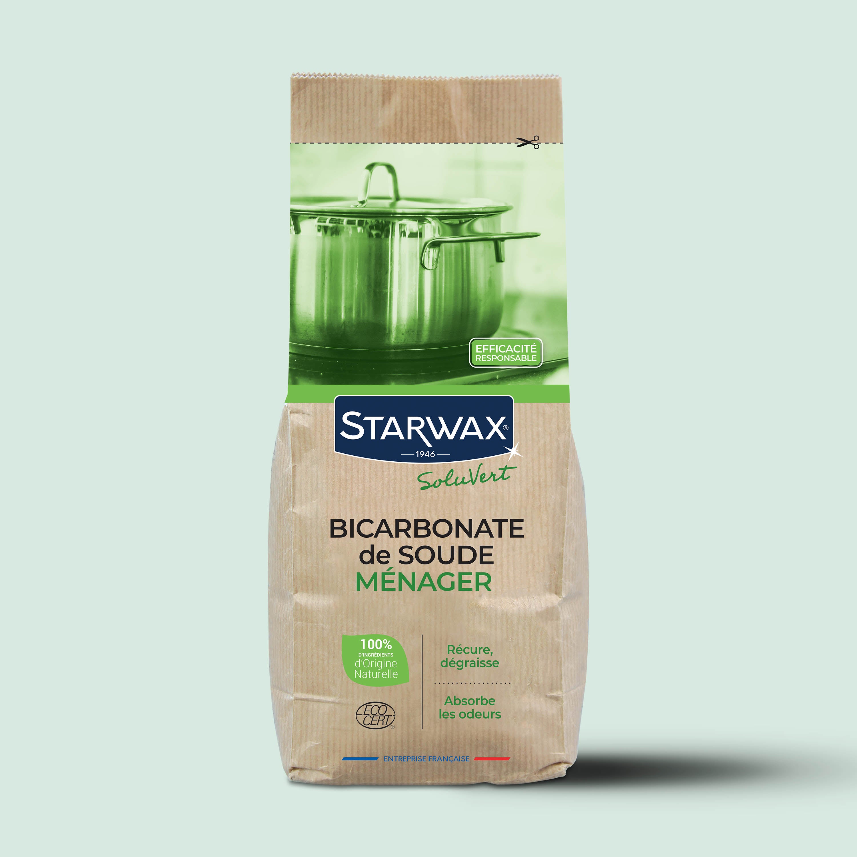 STARWAX SOLUVERT - Bicarbonate de soude ménager 1kg