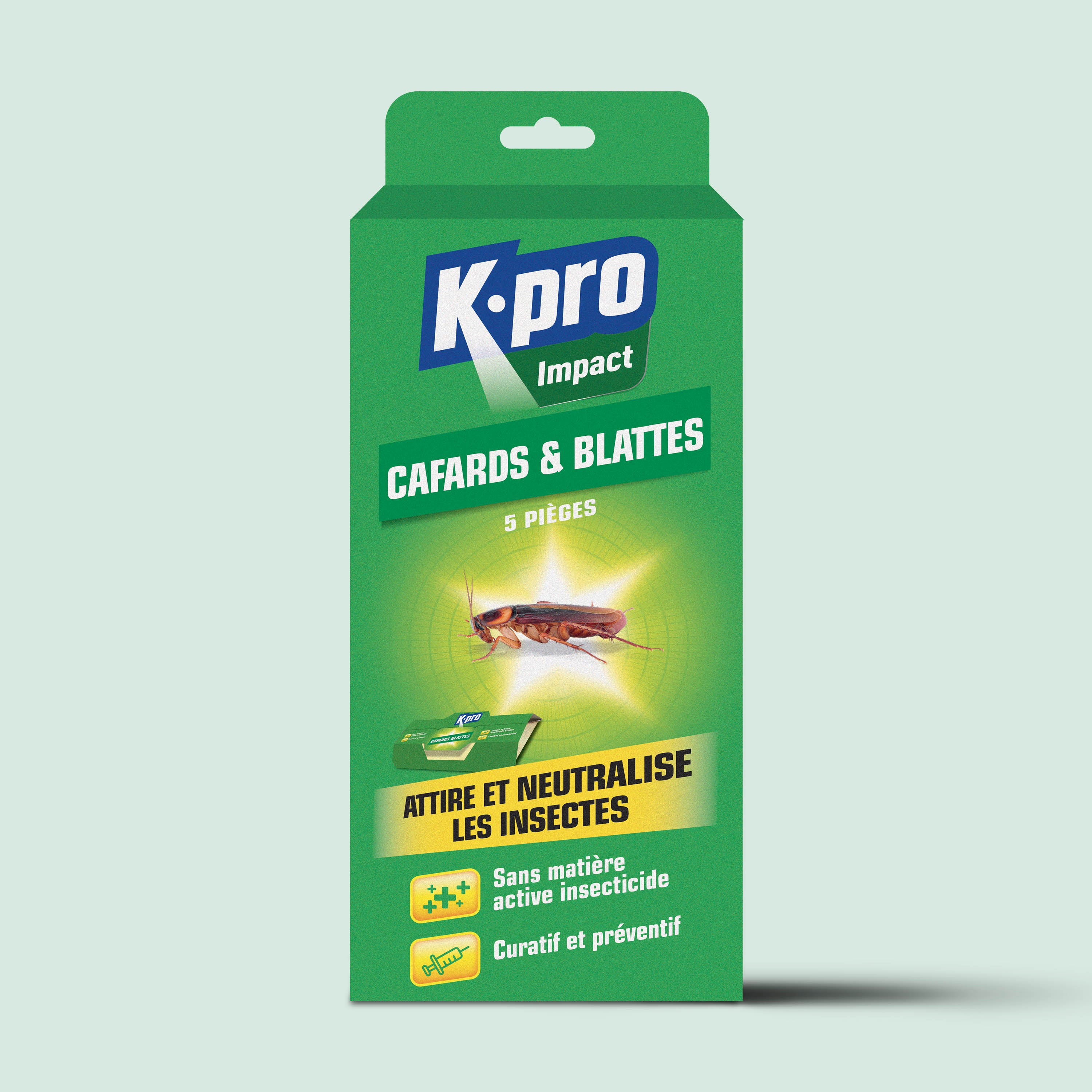 K.PRO - Piège cafards & blattes X5