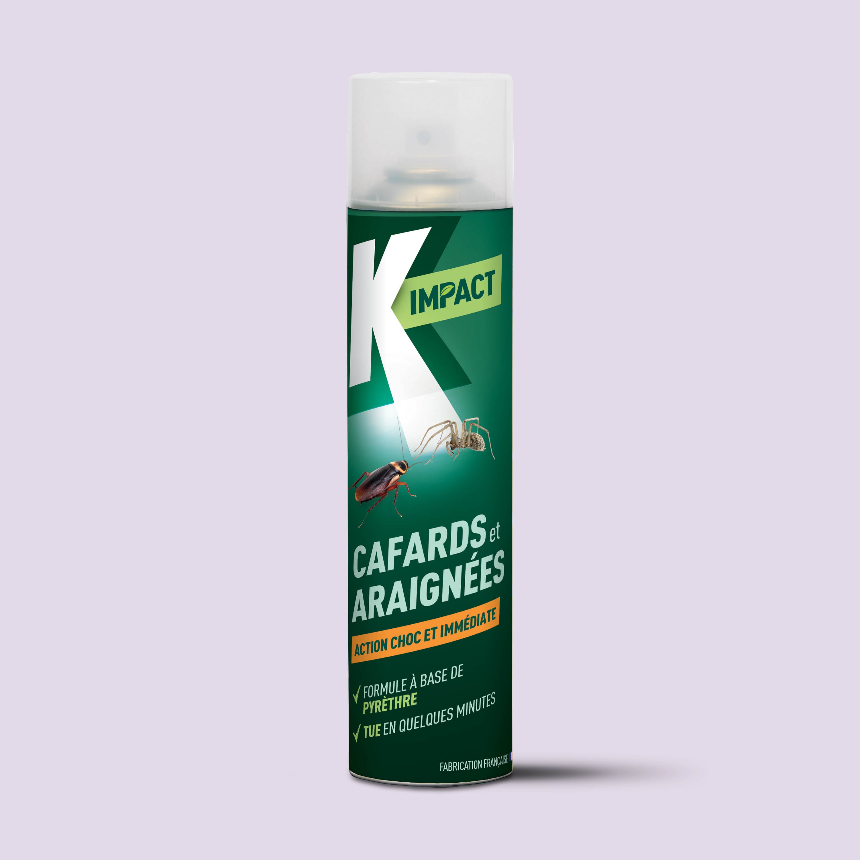 K - Aérosol anti-cafards, blattes et araignées 400ml