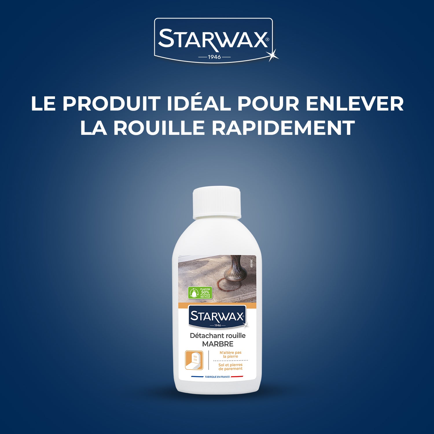 STARWAX - Détachant rouille pour marbre et pierres naturelles 250ml