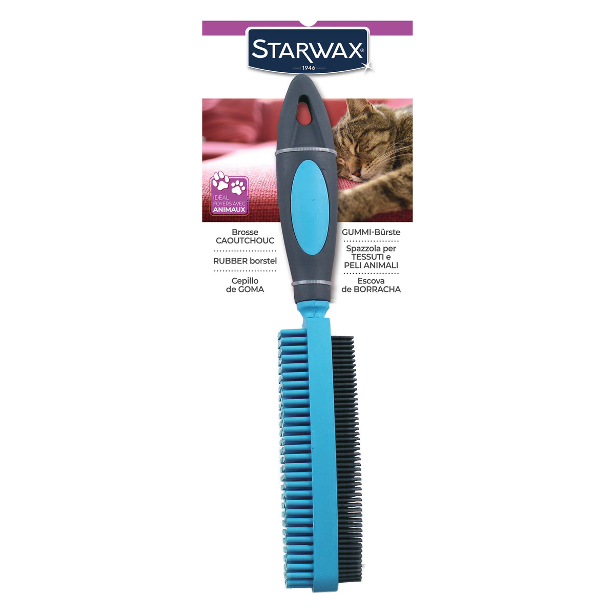 STARWAX - Brosse caoutchouc pour textile
X1