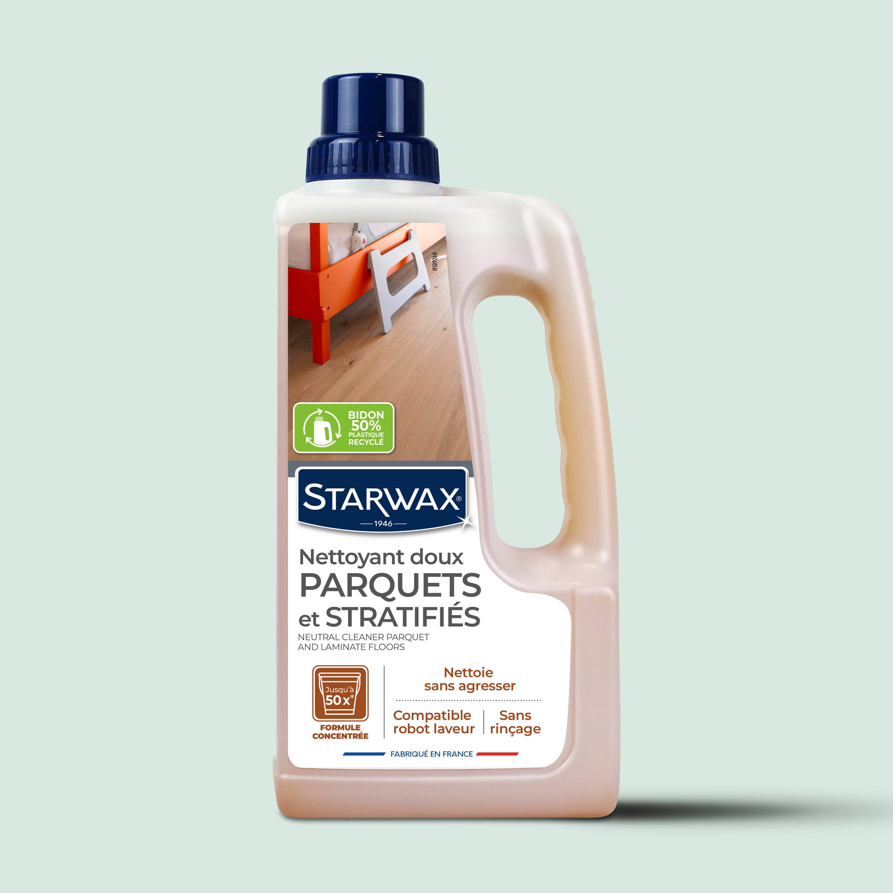 STARWAX - Nettoyant doux pour parquets et sols stratifiés
1L