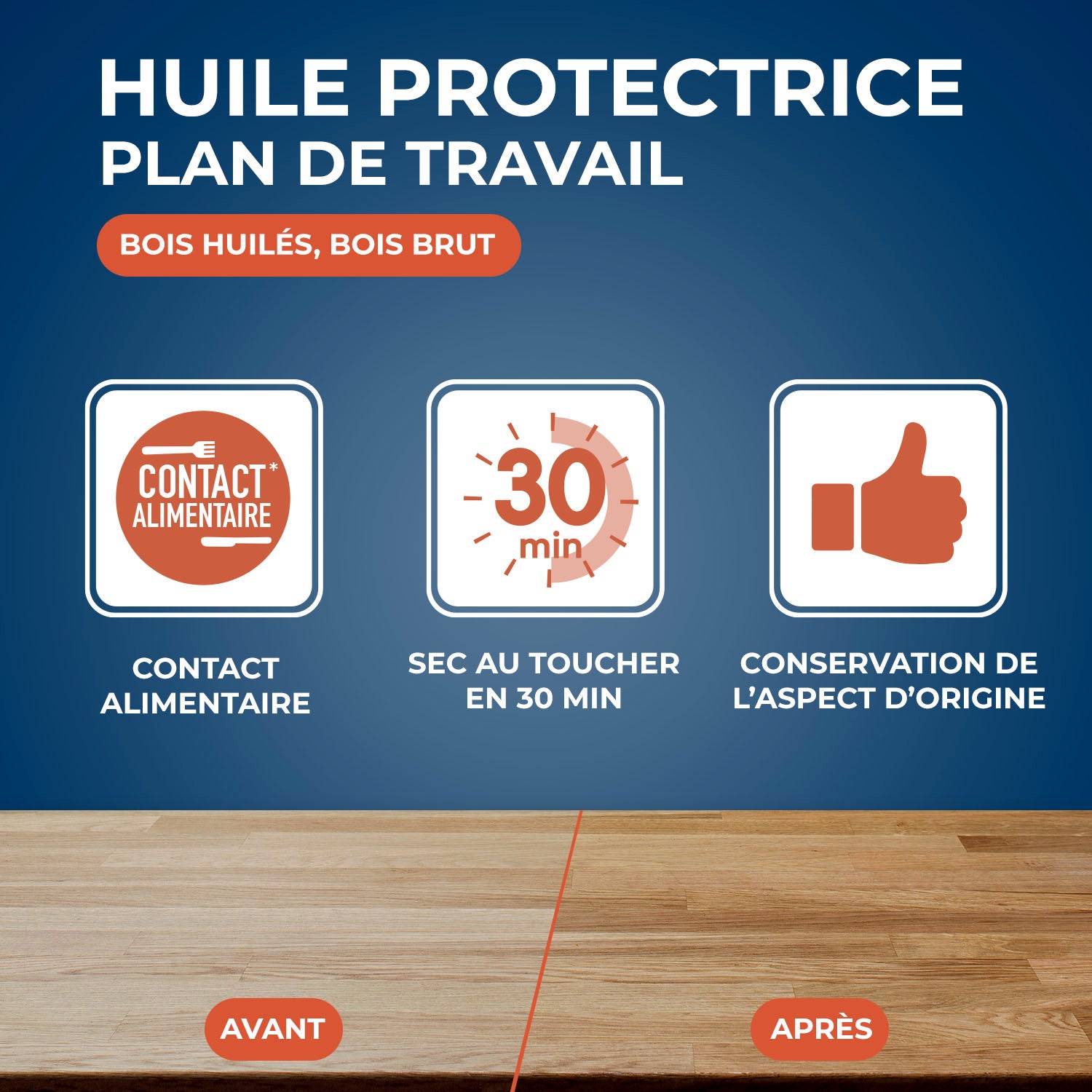 STARWAX - Huile protectrice pour plan de travail en bois huilé
500ml