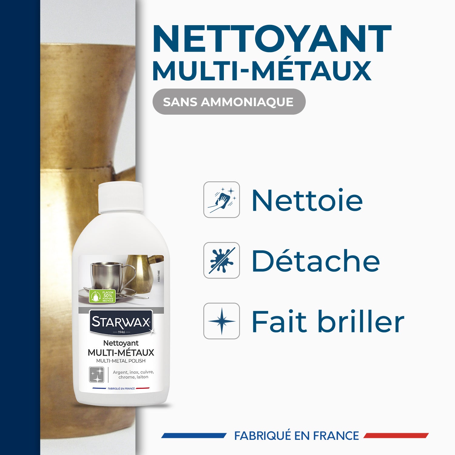 STARWAX - Nettoyant multi-métaux 250ml