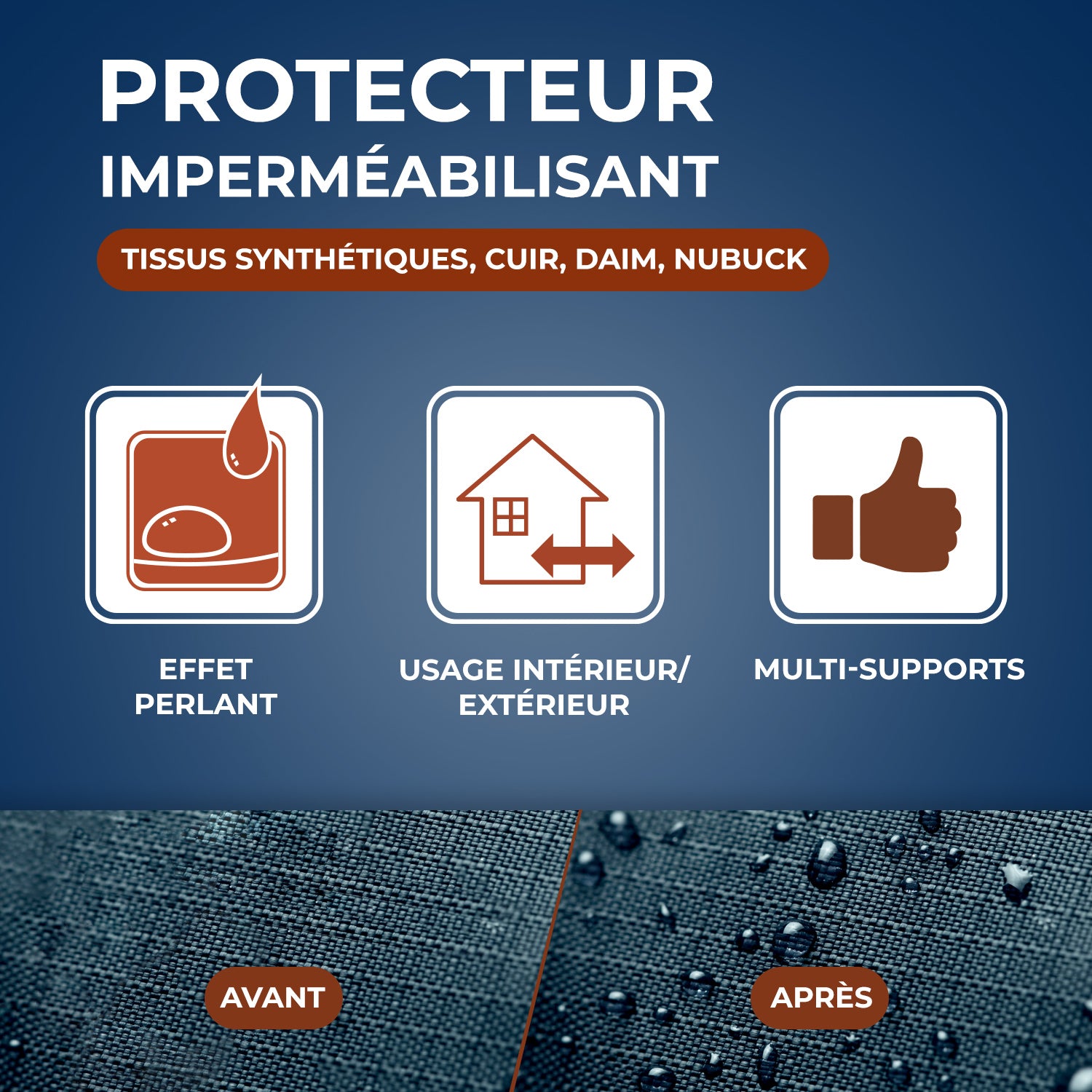 STARWAX - Aérosol Imperméabilisant Textiles et Cuir 300ml