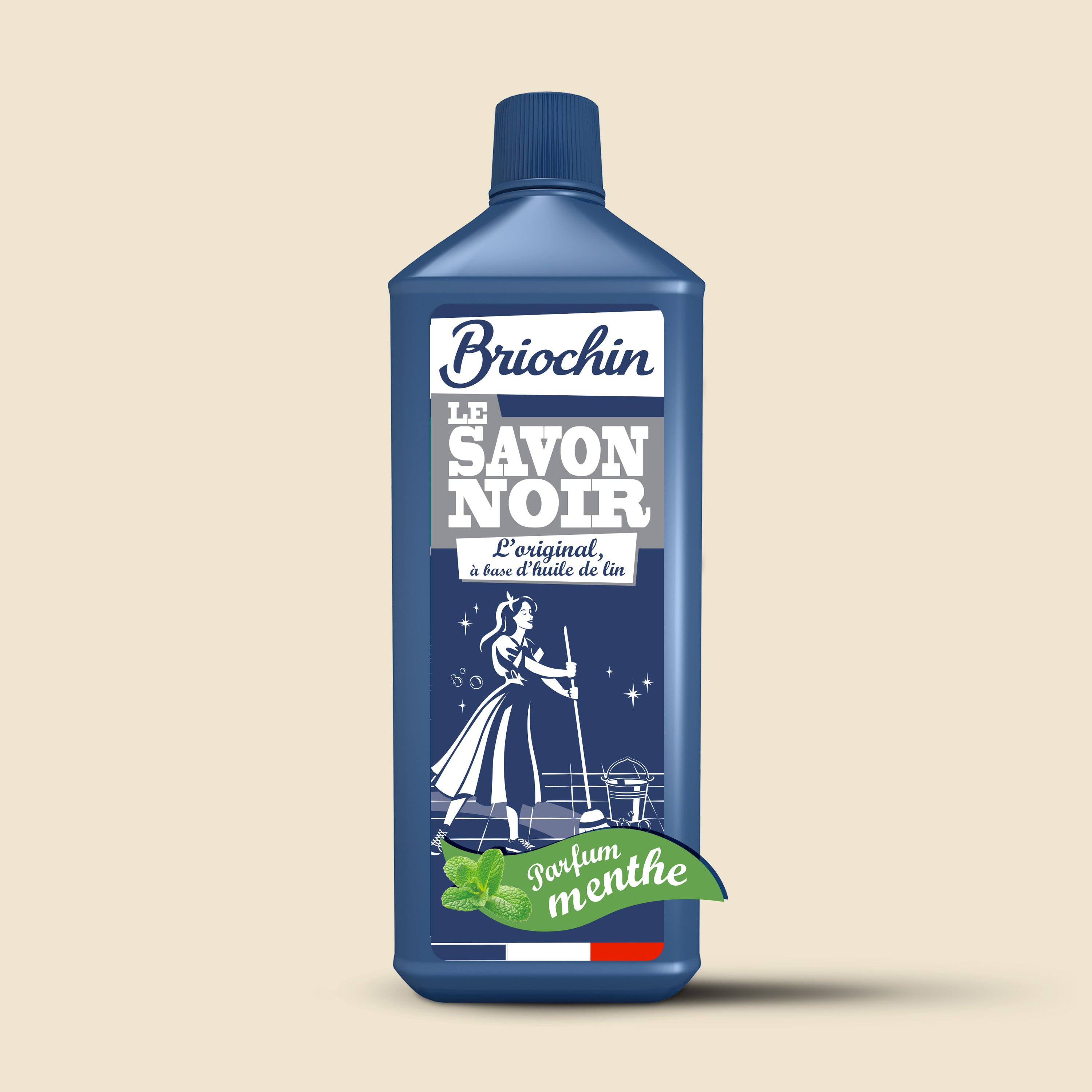 JACQUES BRIOCHIN - Savon noir liquide parfum menthe eucalyptus 1L Menthe eucalyptus