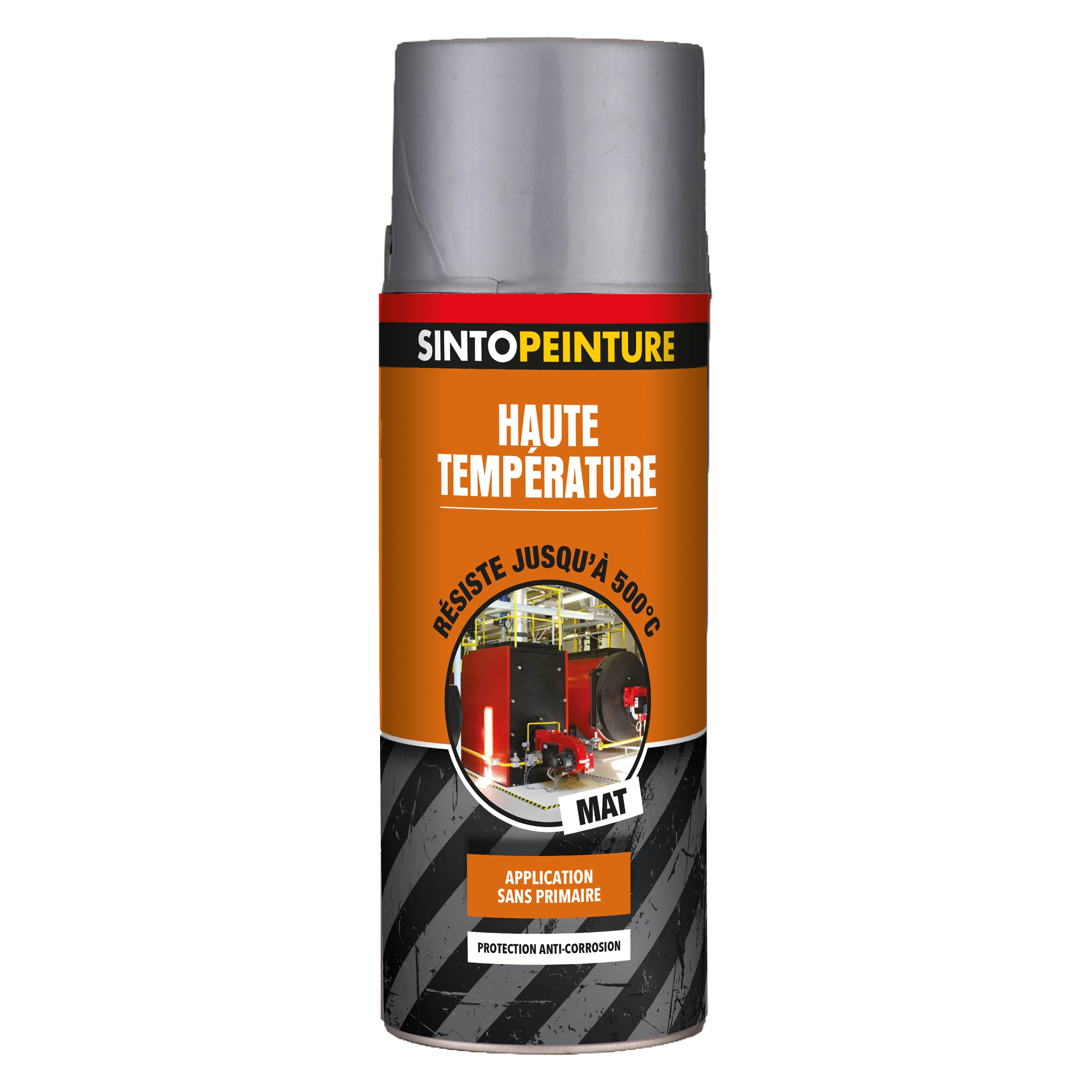 SINTO - Aérosol haute température 400ml Noir
