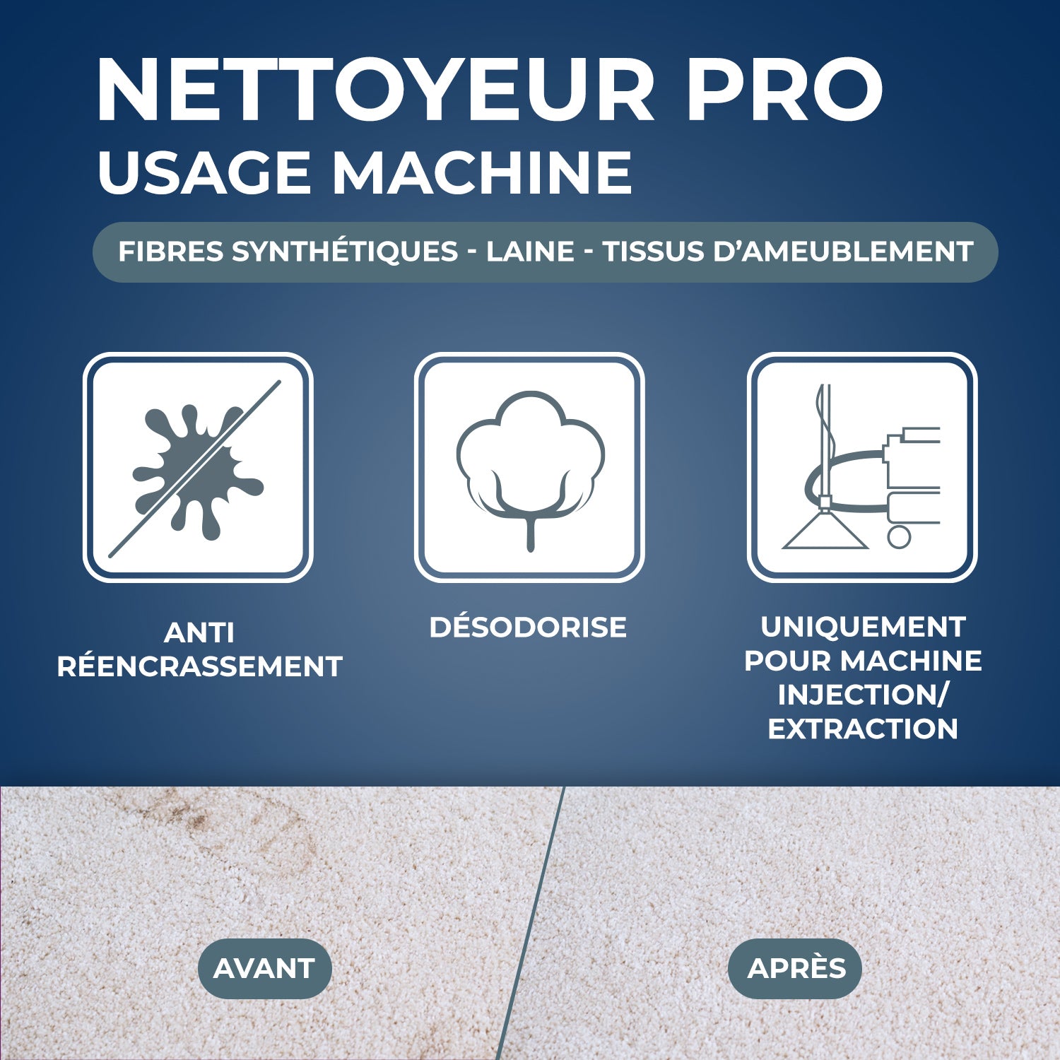 STARWAX - Nettoyant méthode "pro" pour tapis et moquettes 1L