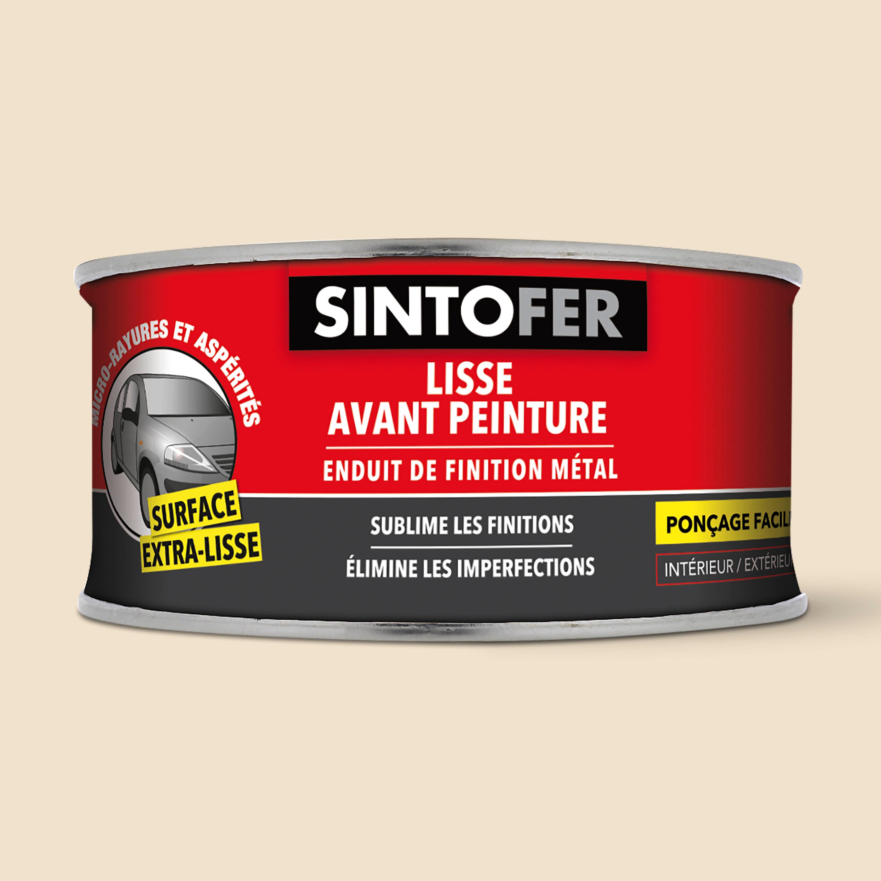 SINTO - Enduit de finition métal 90g