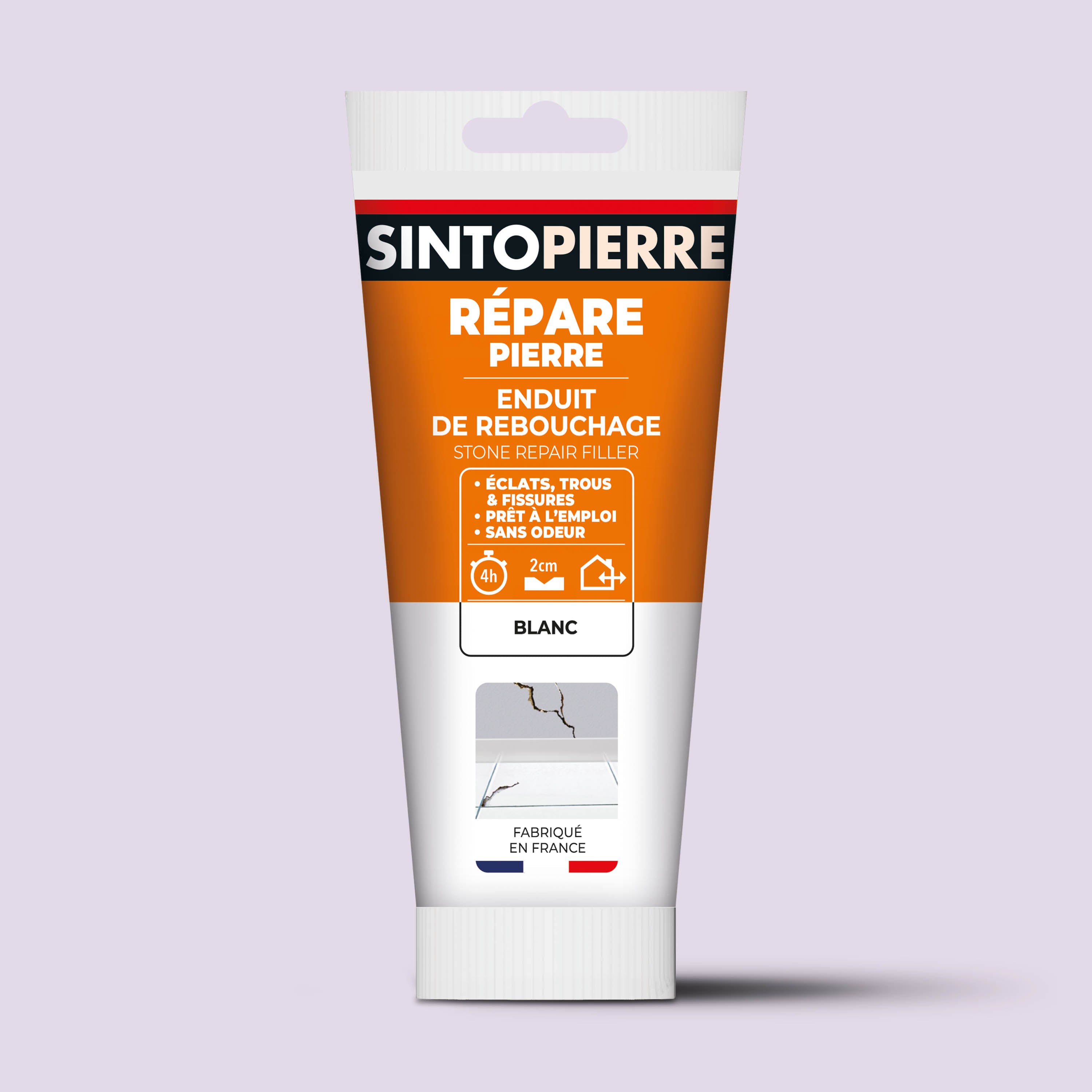 SINTO - Rebouche sols et murs - enduit de rebouchage 2Kg Blanc