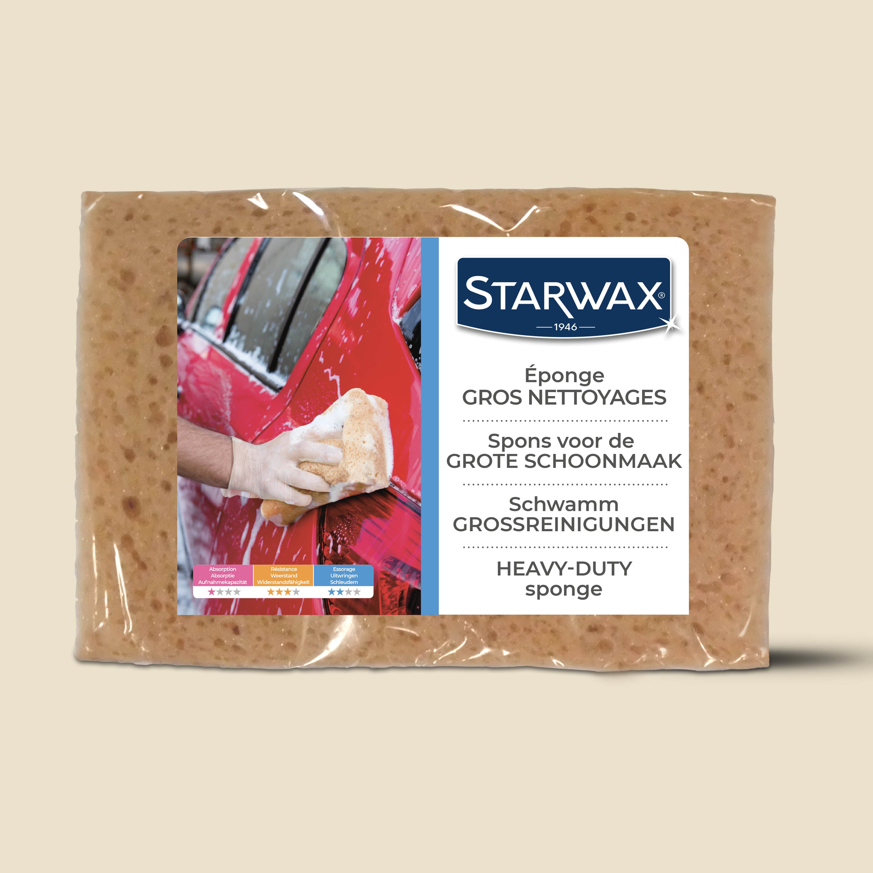 STARWAX - Eponge gros nettoyages X1