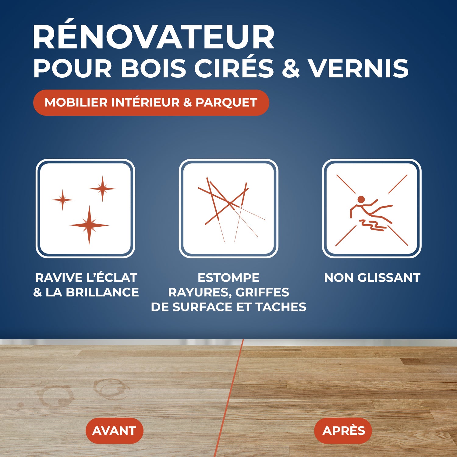 STARWAX - Rénovateur bois cirés et vernis pour mobilier intérieur 500ml