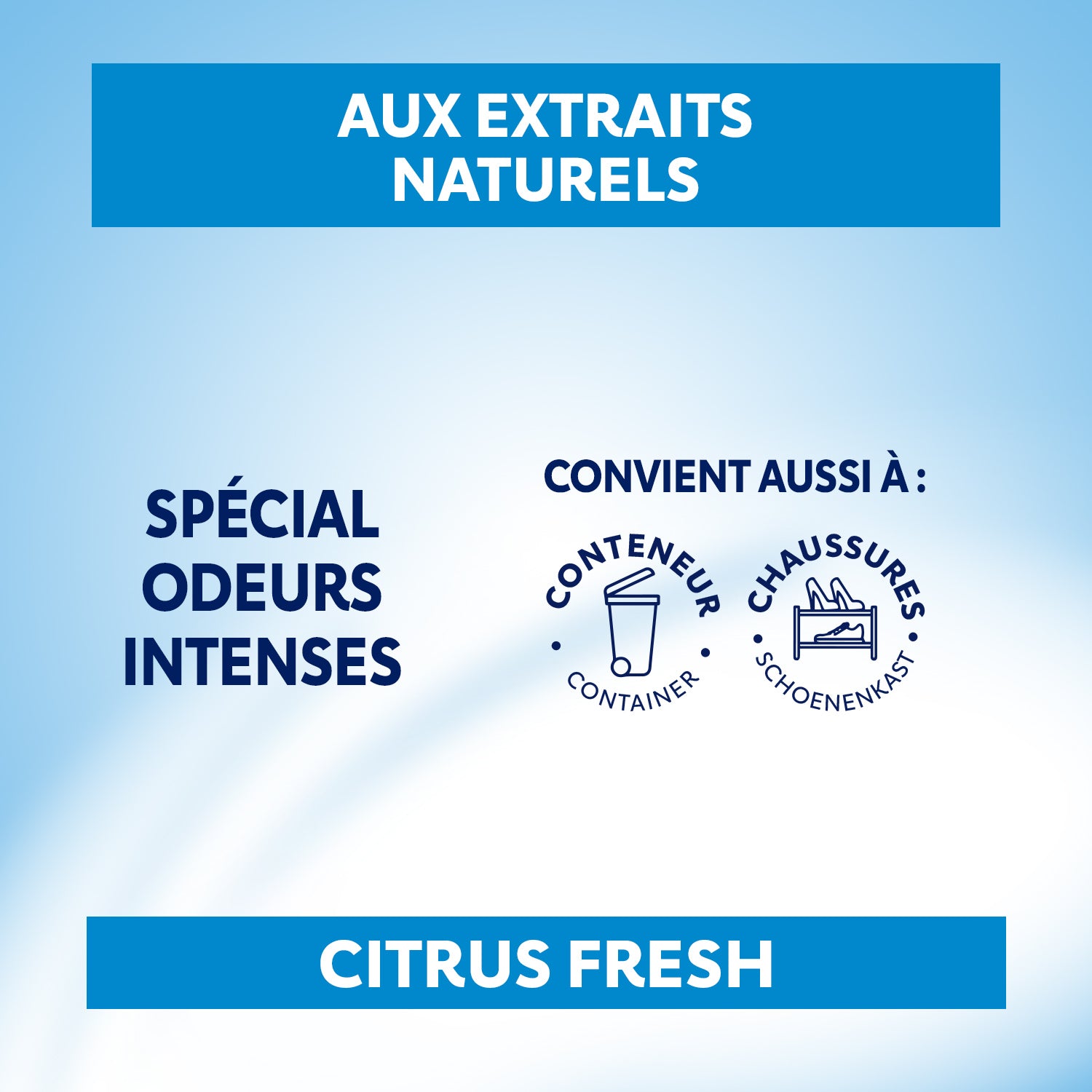 CROC ODOR - Absorbeur d'odeurs Poubelle Power x2 2x20g Citrus fresh