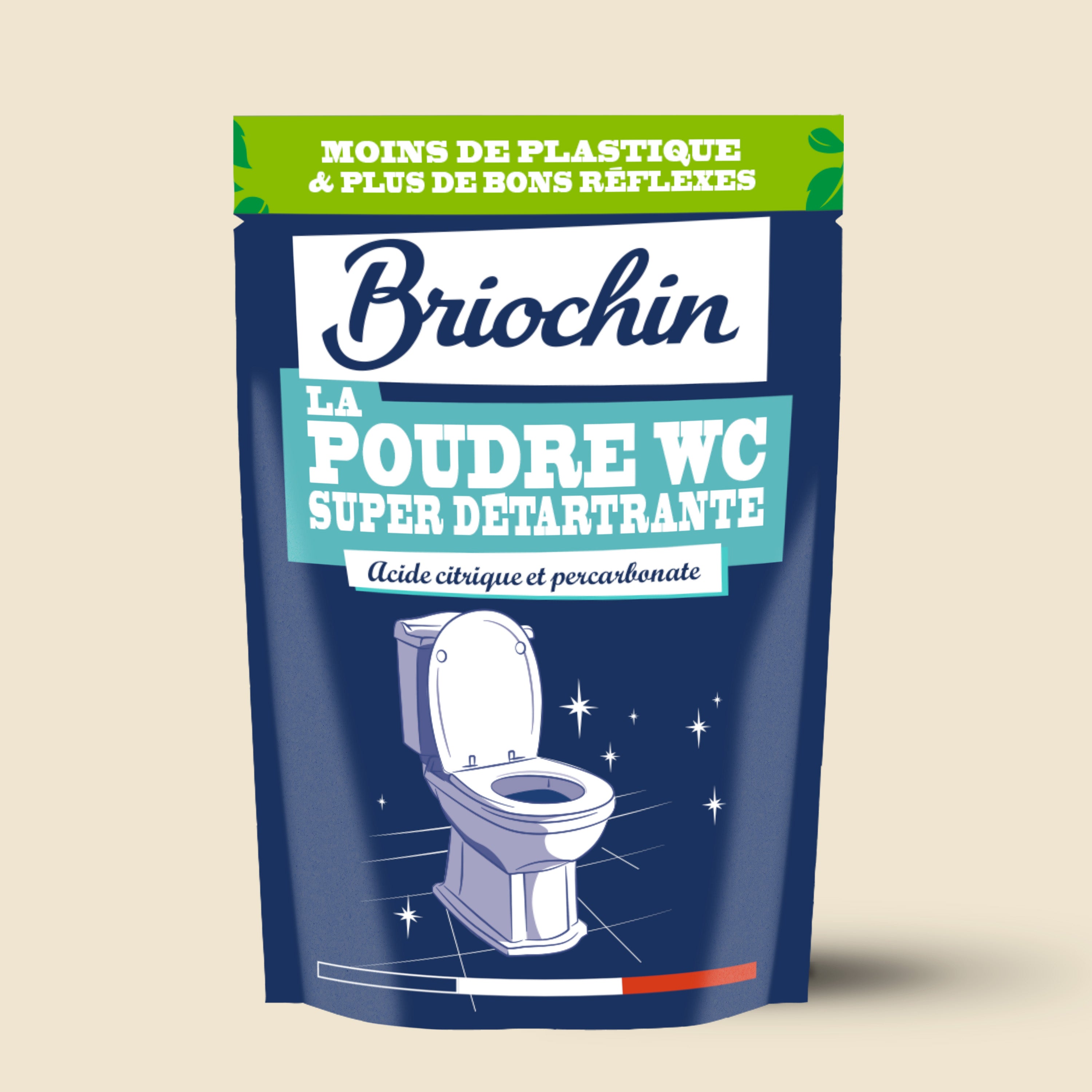 JACQUES BRIOCHIN - La poudre WC super détartrante 500g Sans parfum