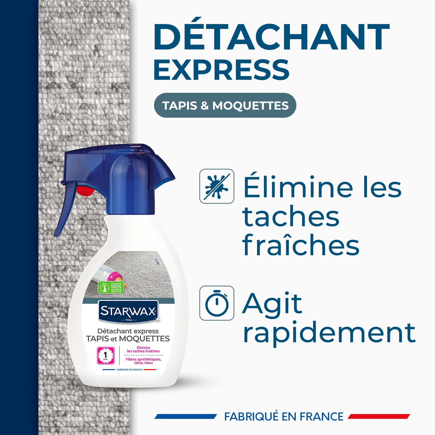STARWAX - Détachant express pour tapis et moquettes
250ml