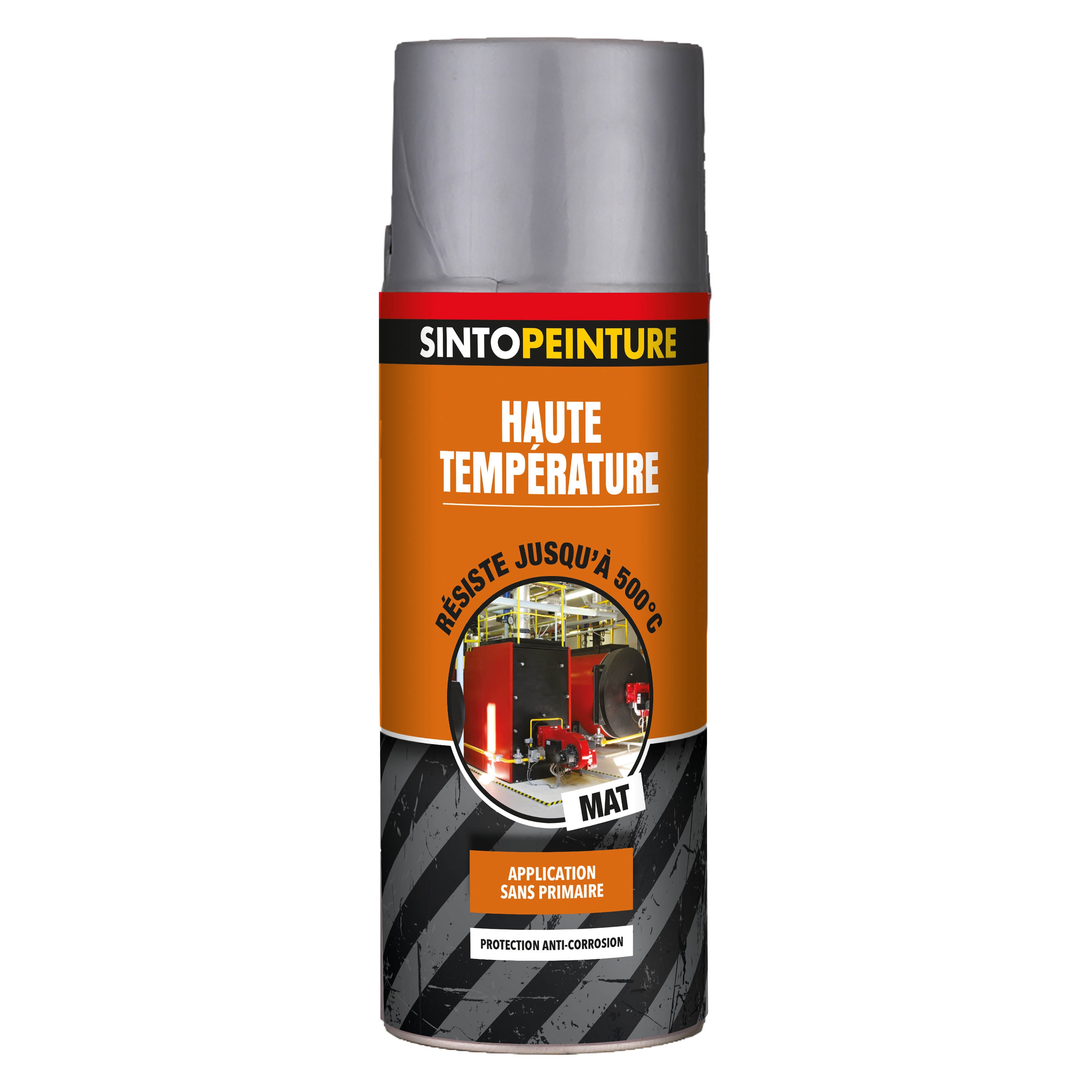 SINTO - Aérosol haute température 400ml Noir