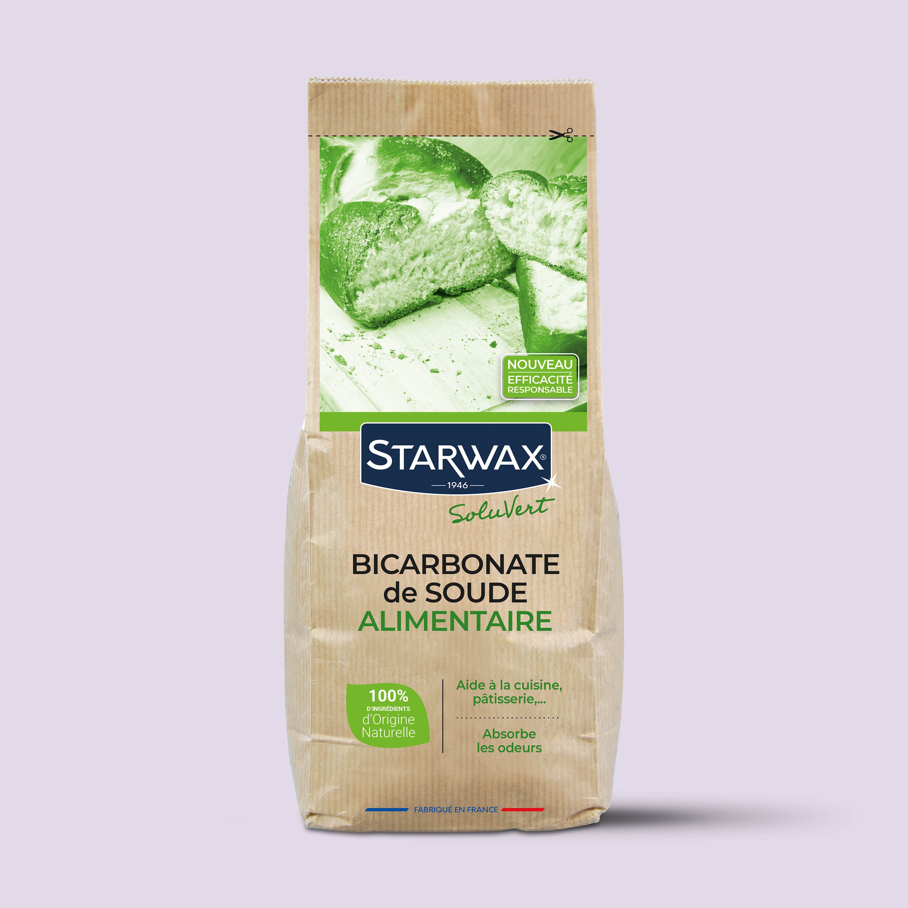 STARWAX SOLUVERT - Bicarbonate de soude alimentaire 1kg