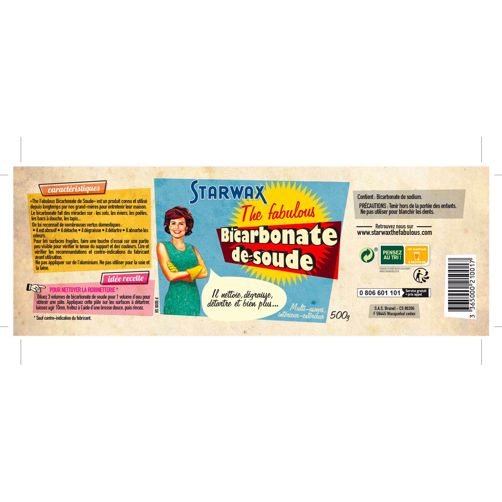 STARWAX FABULOUS - Bicarbonate de soude
500g