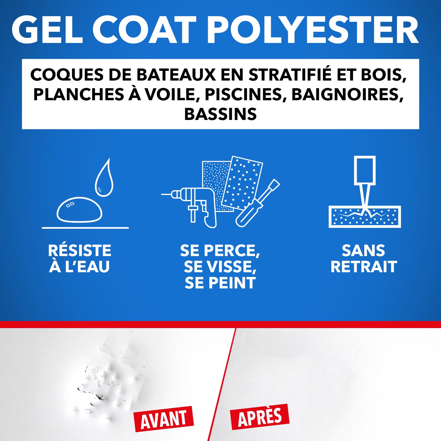 SINTO - Gel coat 230g Blanc