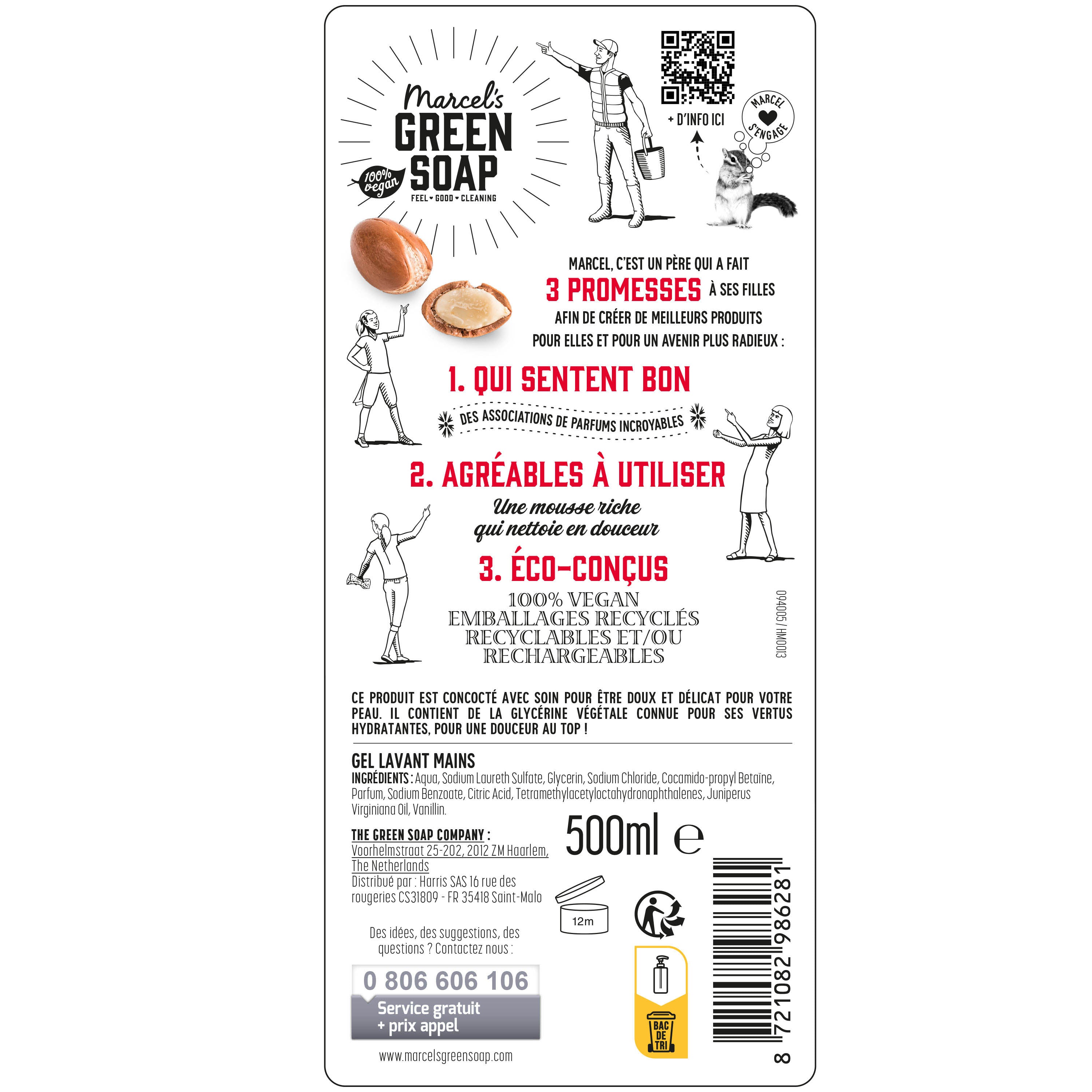 MARCEL'S GREEN SOAP - Le Gel Lavant Mains Argan & Oudh 250ml Argan & Oudh