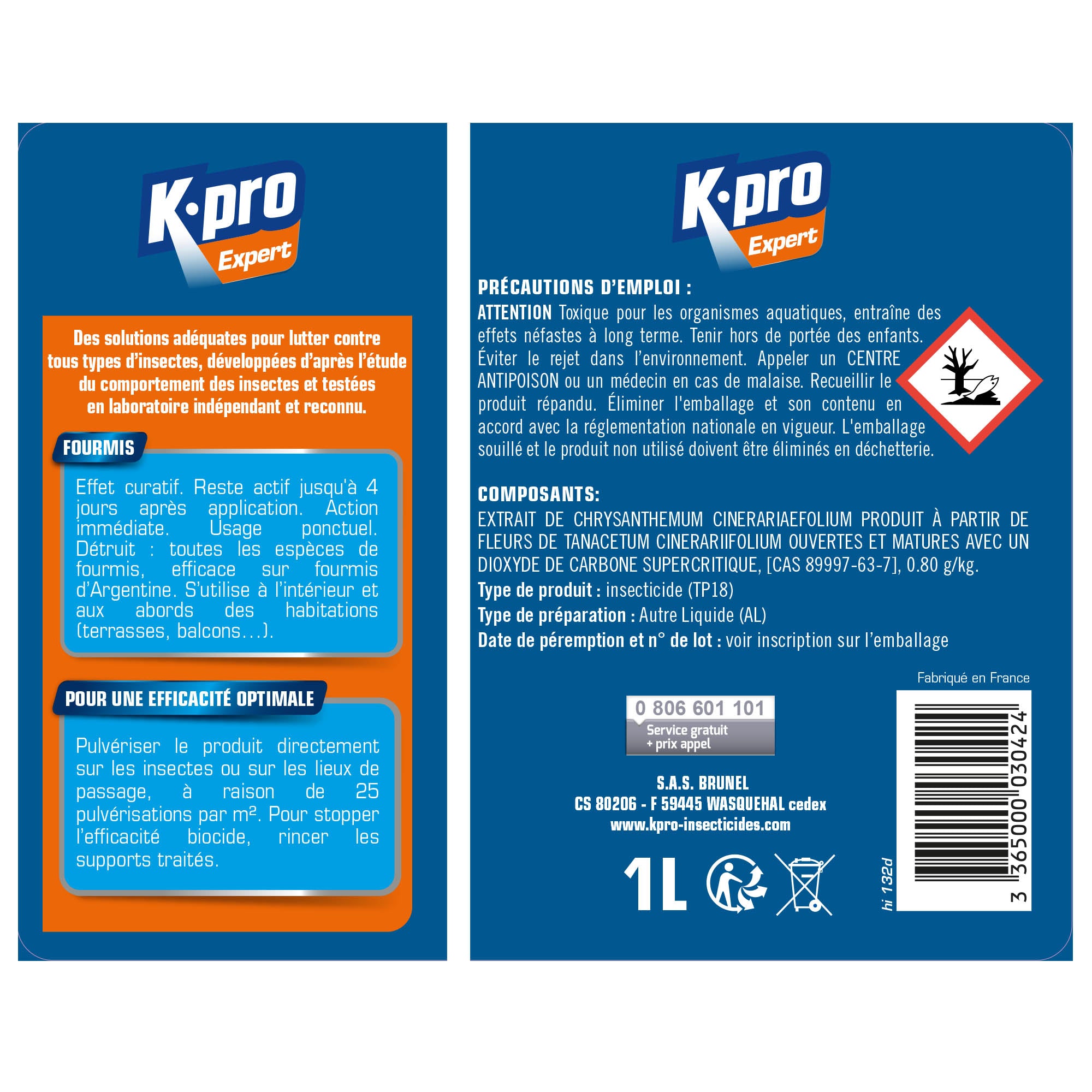 K.PRO - Pulvérisateur fourmis 1L