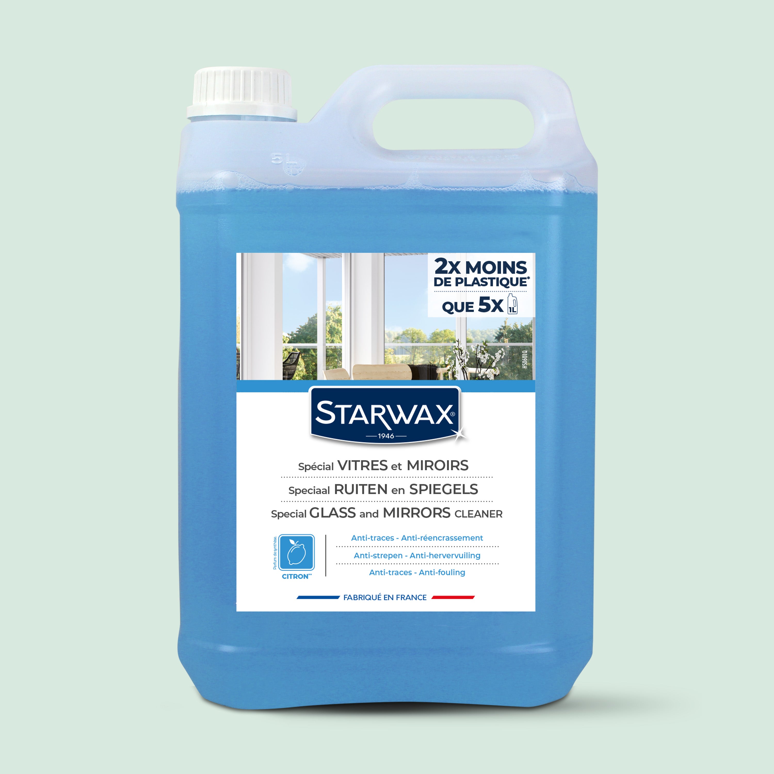 STARWAX - Nettoyant spécial vitres et miroirs
500ml Parfum verveine citron (parfum de synthèse)
