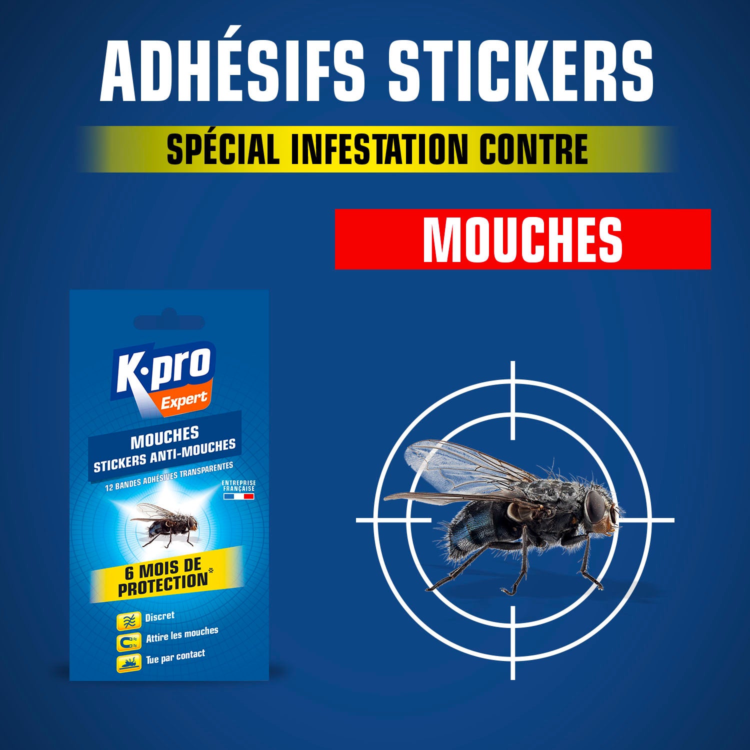K.PRO - Stickers anti-mouches bandes transparentes
X12