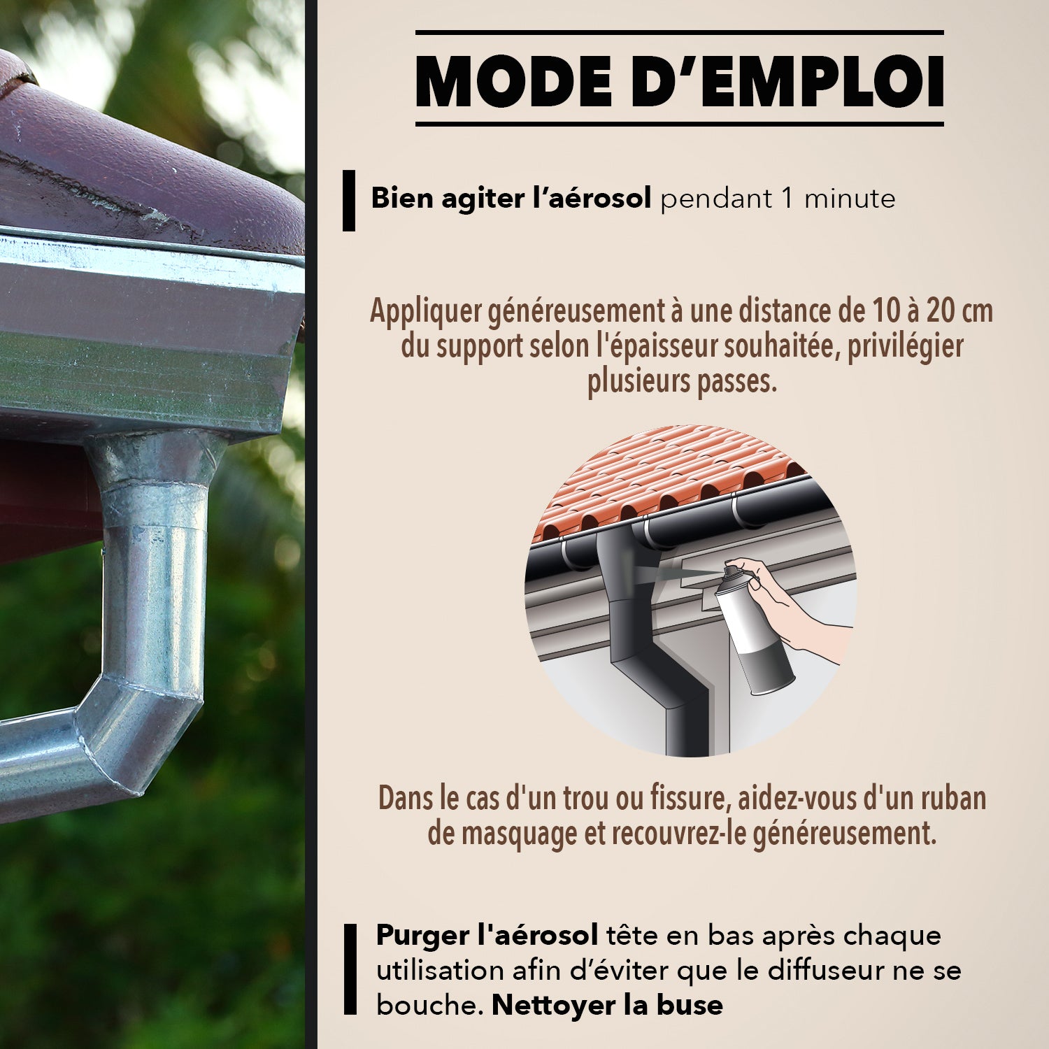 SINTO - Fuites et infiltrations 300ml Noir