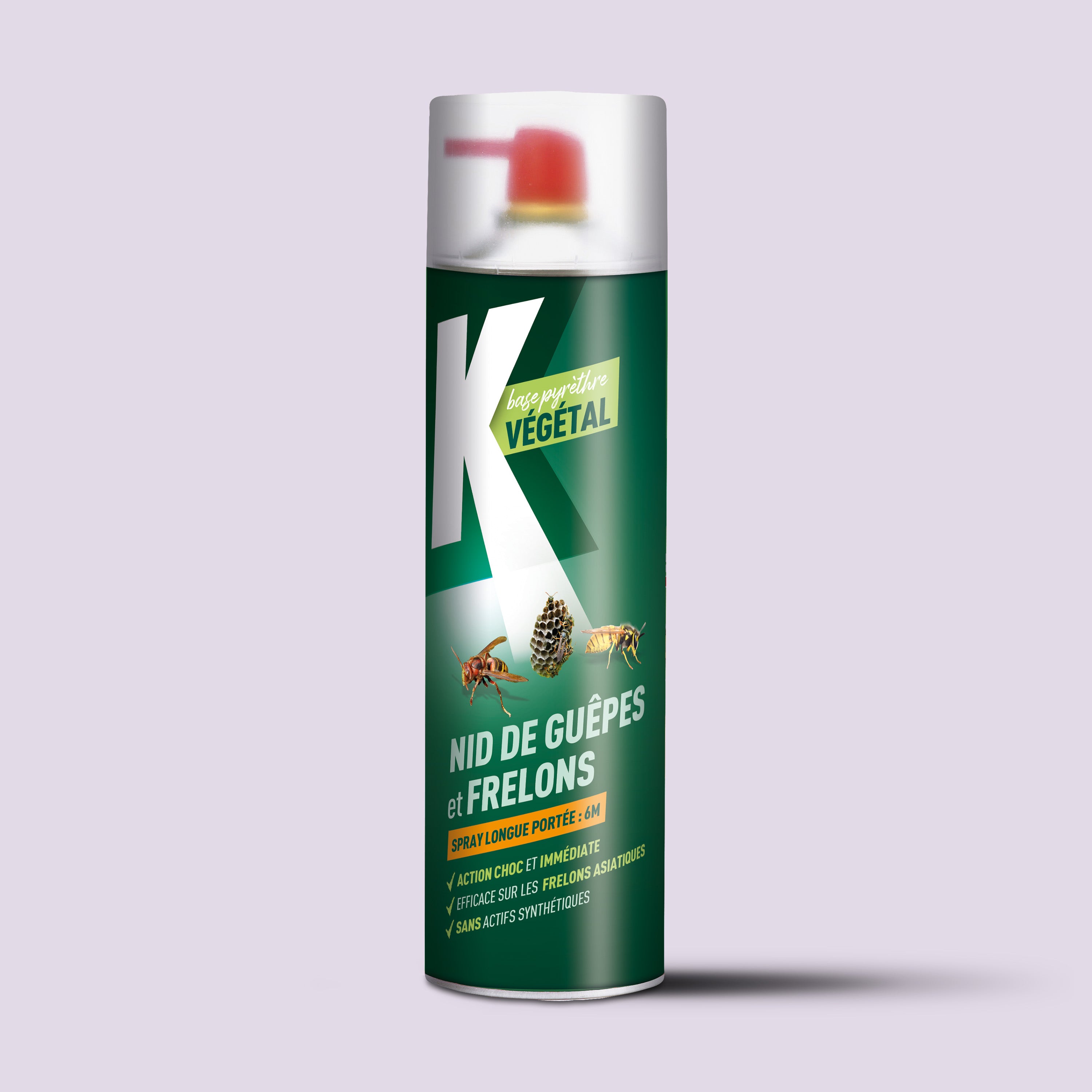 K - Aérosol anti-nids de guêpes et frelons 500ml