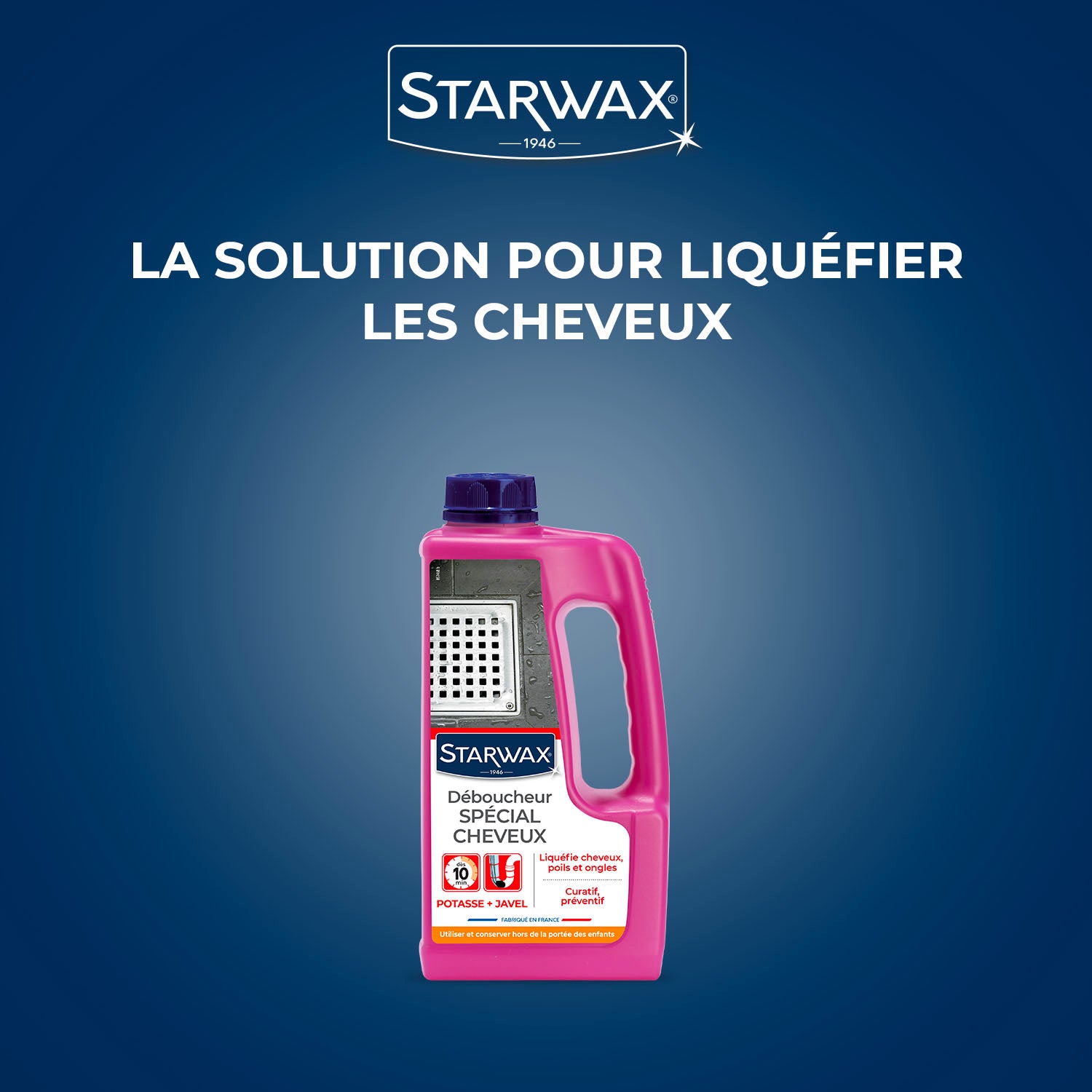 STARWAX - Déboucheur canalisations spécial cheveux 900ml
