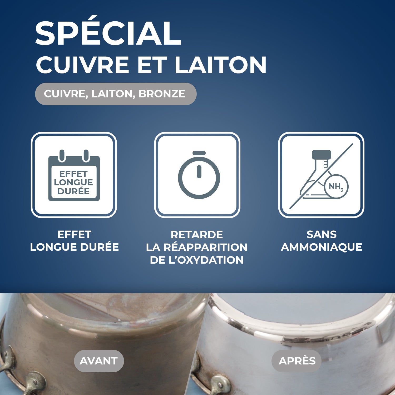 STARWAX - Nettoyant cuivre laiton & bronze 250ml