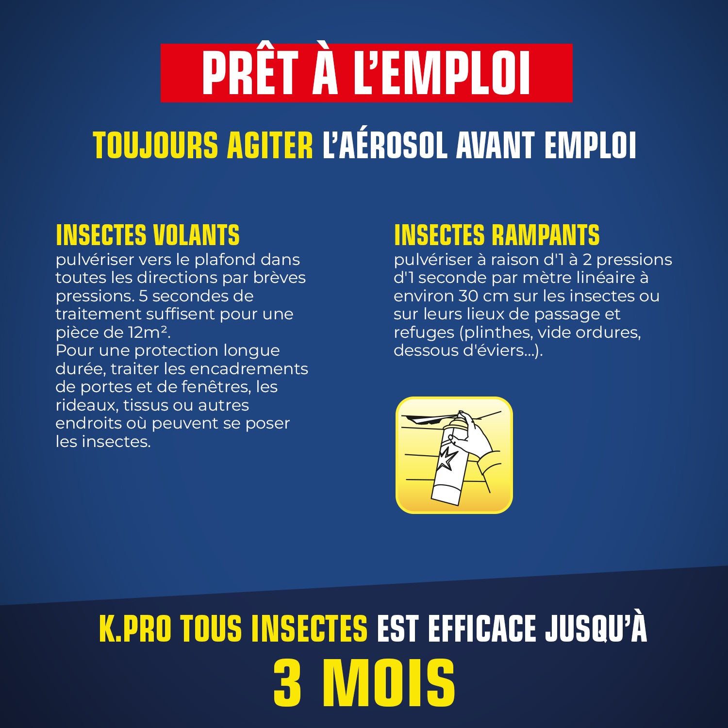 K.PRO - Aérosol tous insectes
300 ml